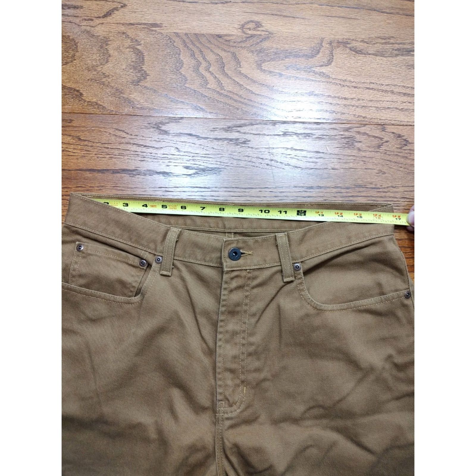 Vintage VINTAGE L.L. Bean Jeans Pants 33x29 Brown Cotton Denim 5-Pocket Straight Mens 90s USA Nature Size US 33 - 7 Thumbnail