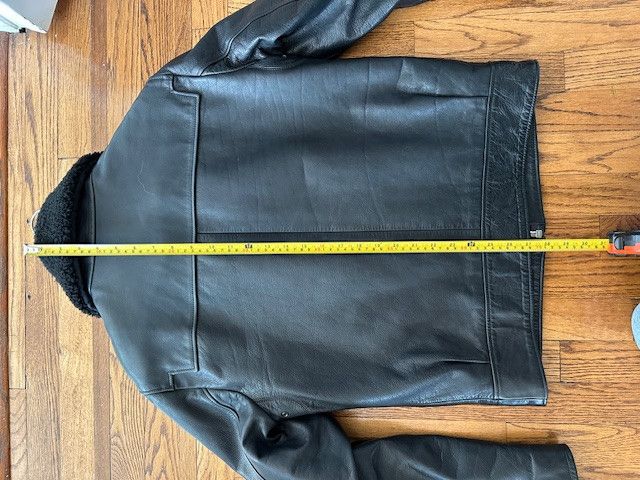 Sandro Sandro Pilot Leather Jacket w/ Shearling Collar Size US L / EU 52-54 / 3 - 12 Thumbnail