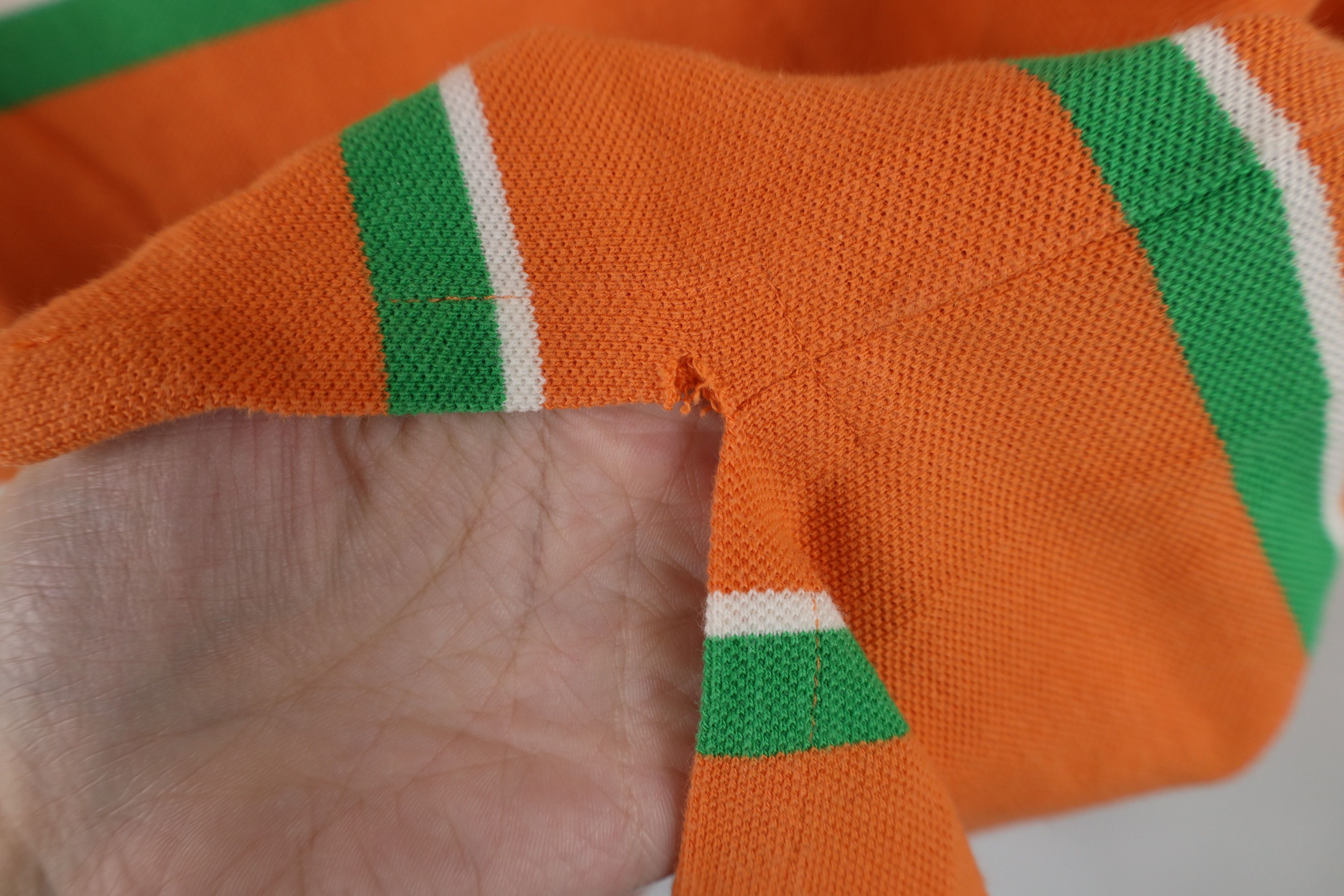 Ralph Lauren Vintage Ralph Lauren Striped Pique Cotton Golf Polo Shirt Size US M / EU 48-50 / 2 - 5 Thumbnail