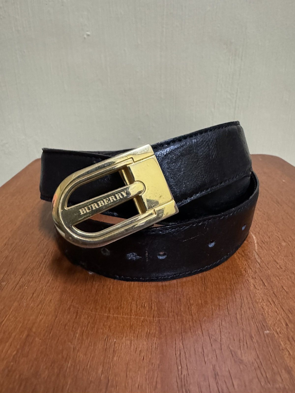 Burberry vintage Burberry leather belt Size ONE SIZE - 1 Thumbnail