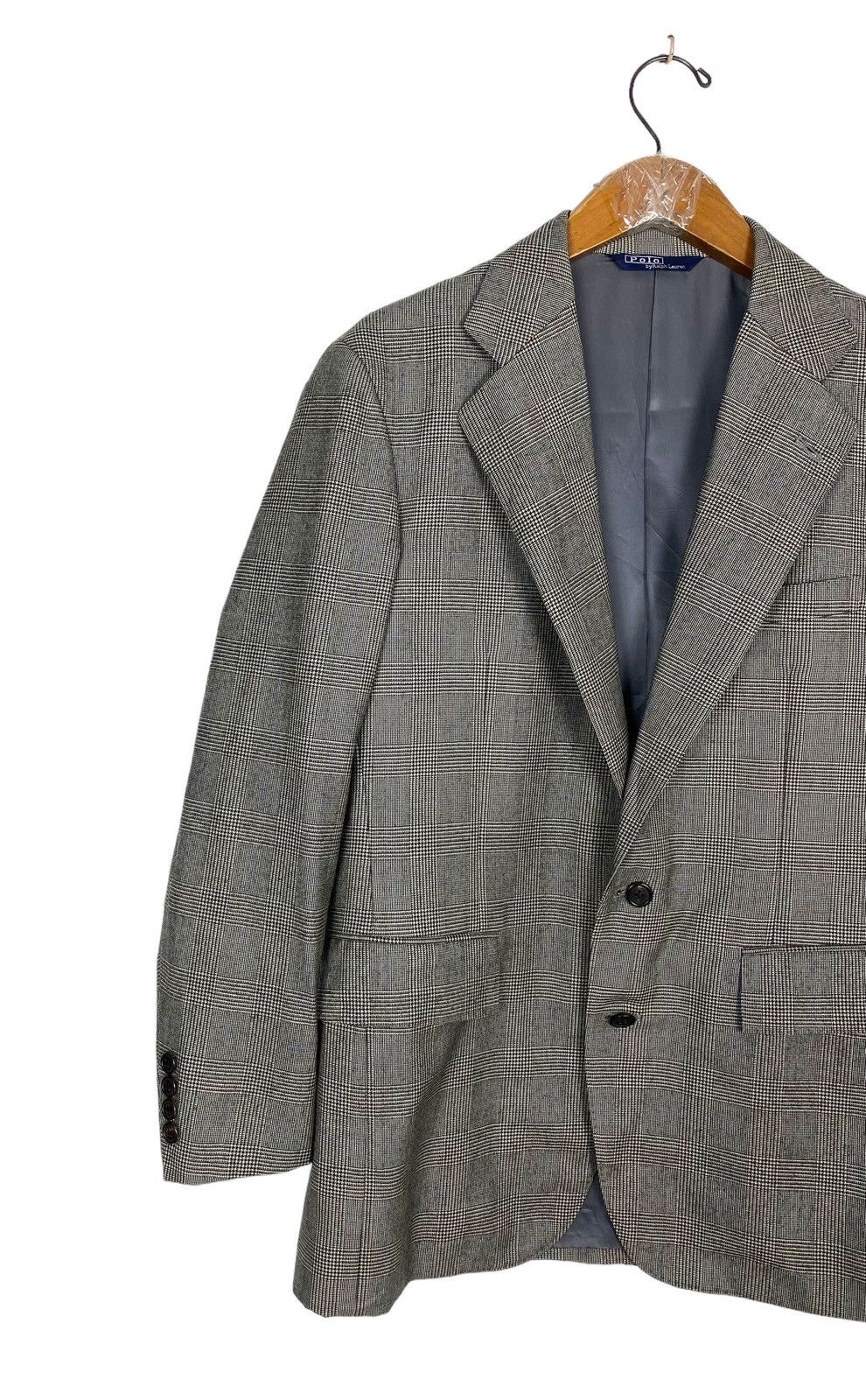 Polo Ralph Lauren Rare‼️ Vtg Polo Ralph Lauren Houndstooth Tartan Blazer Japan Size US M / EU 48-50 / 2 - 2 Thumbnail