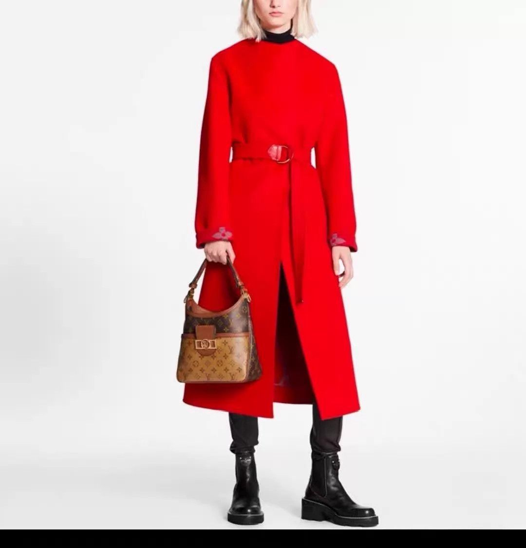 Louis Vuitton LV women's wool coat 34 foldable sleeves Size XS / US 0-2 / IT 36-38 - 7 Thumbnail