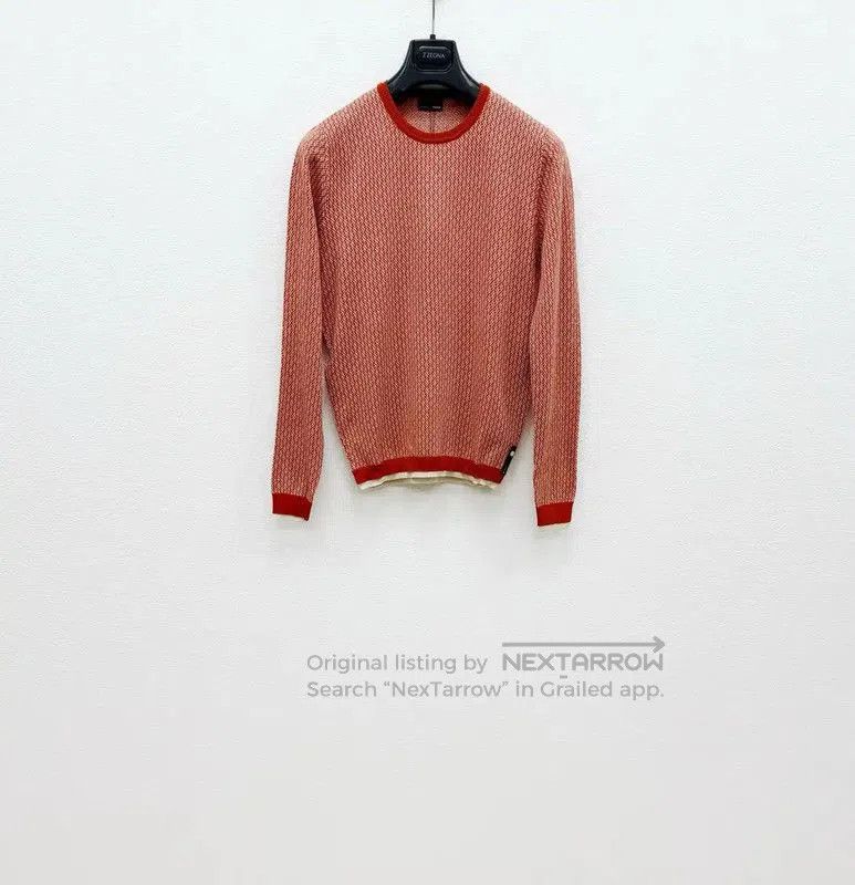 Fendi Fendi Orange Wool Long Sleeve Knit Sweater . Size US XS / EU 42 / 0 - 1 Thumbnail