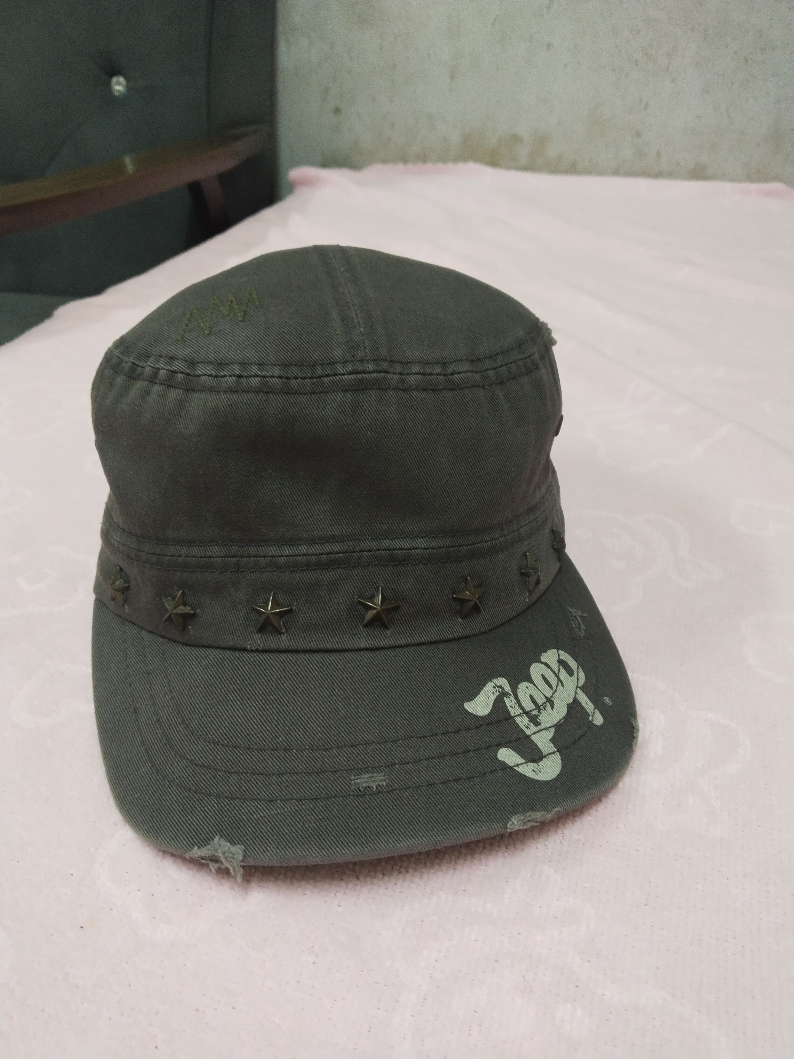 Japanese Brand JEEP VINTAGE STRUDED CADET DISTRESSED STYLE CAP HAT Size ONE SIZE - 1 Thumbnail