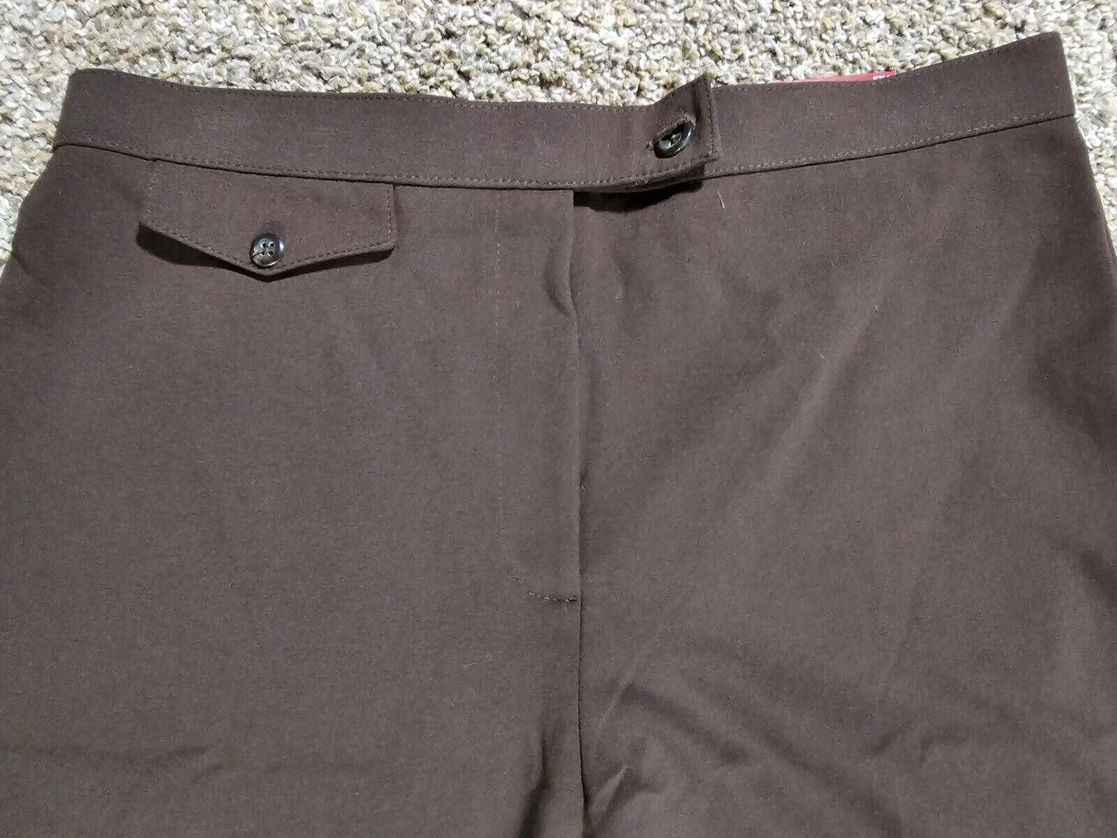 Designer NWT JM Collection Trouser Chocolate Brown 8 Macys MAGIC PANT Size 30" / US 8 / IT 44 - 2 Thumbnail
