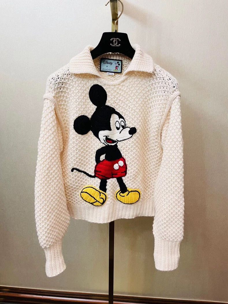 Gucci Gucci Mickey series embroidered knitted sweater 2503-Nextar Size S / US 4 / IT 40 - 1 Thumbnail