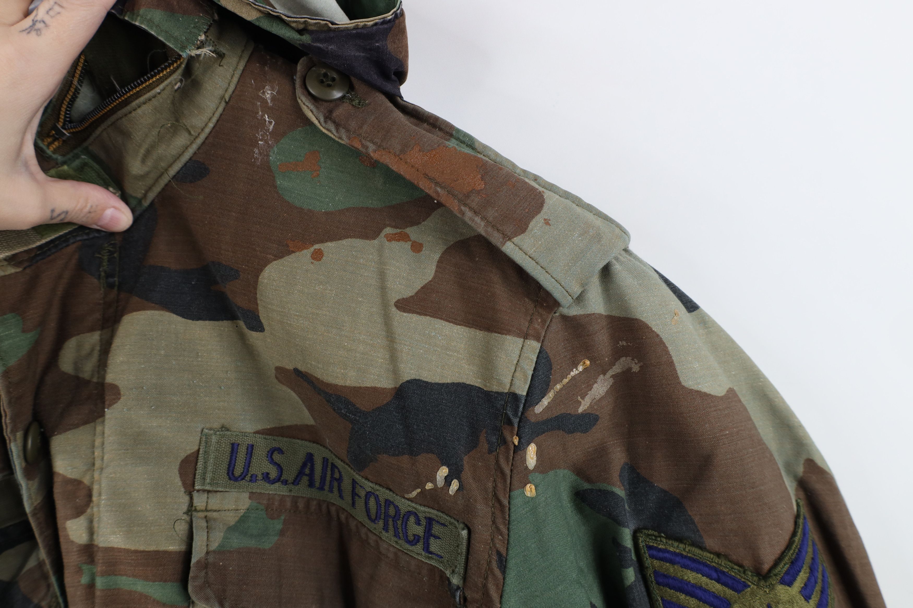 Alpha Industries Vintage 80s Alpha Industries Camouflage Field Jacket USA Size US M / EU 48-50 / 2 - 9 Thumbnail