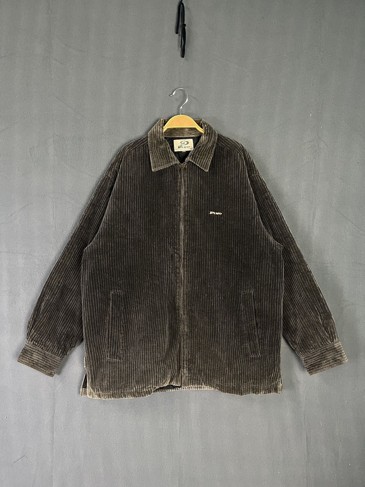 Vintage Piko Corduroy Casual Zip Up Jacket