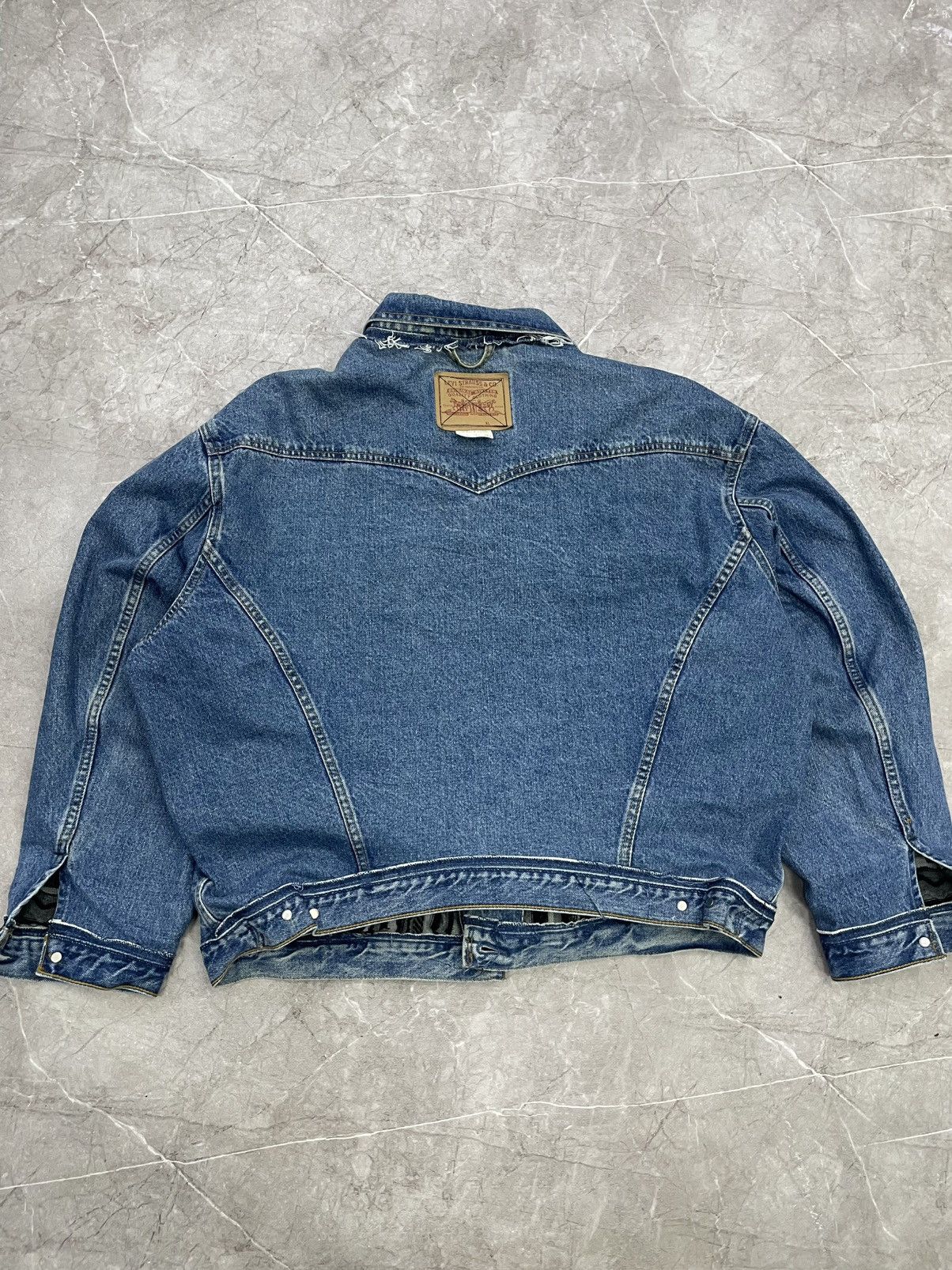 Coogi × Levi's Vintage Clothing RARE LEVIS 1of1 COOGI SWEATER REWORKED REVESIBLE JACKET Size US L / EU 52-54 / 3 - 14 Thumbnail