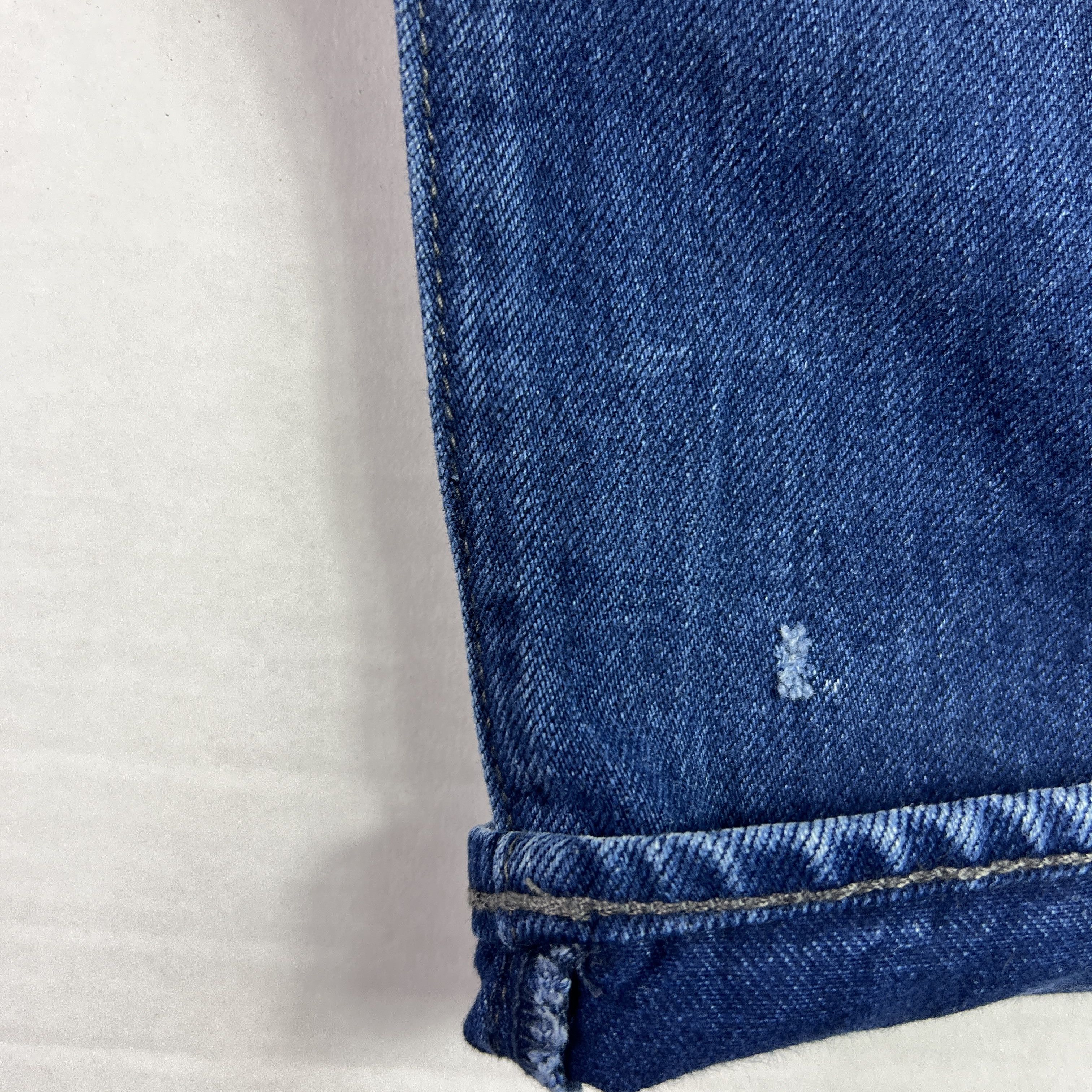 Superdry Super Dry Jean Loose Taper Biker Dark Blue Cotton Denim Size US 31 - 2 Thumbnail