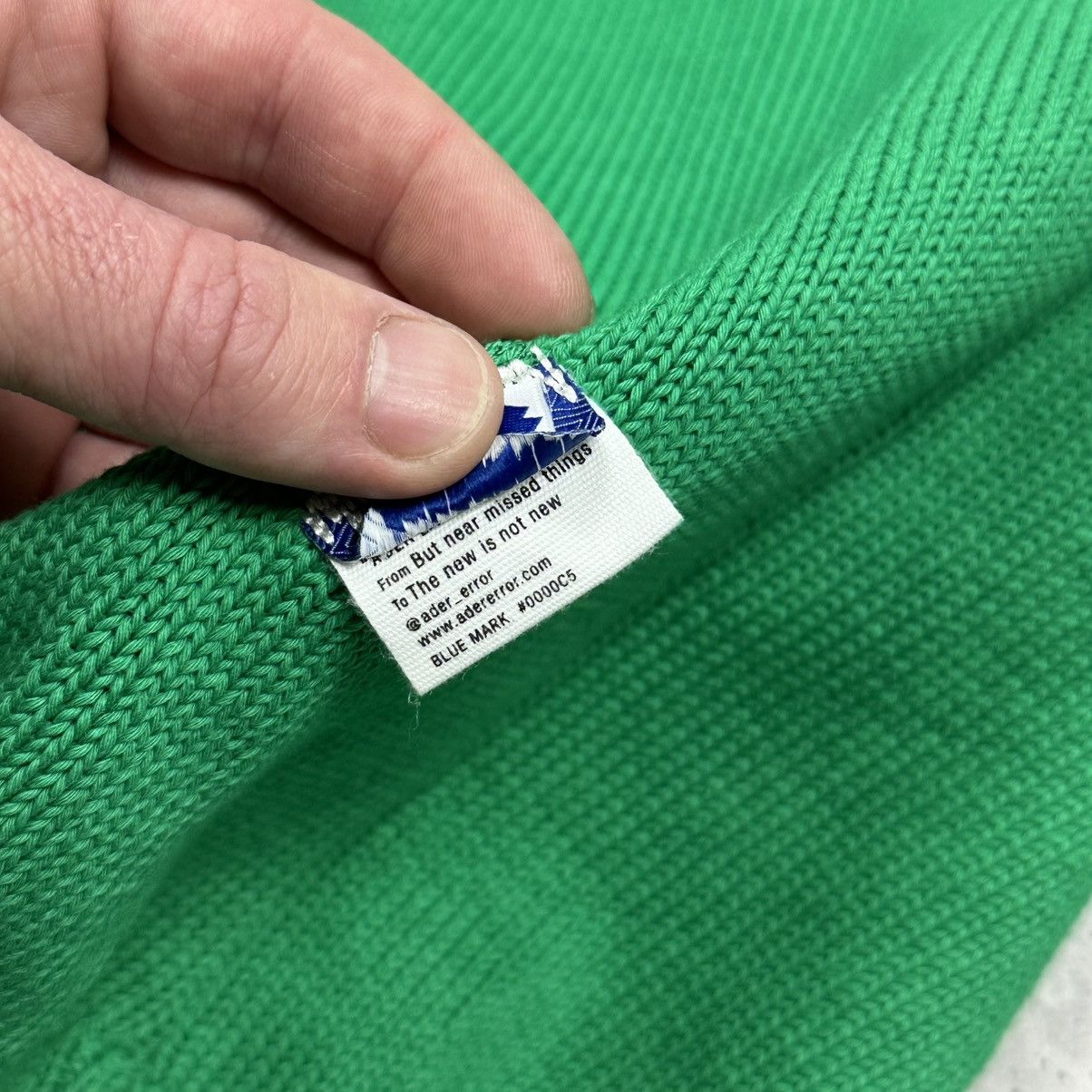 Ader Error Ader Error Twin Heart Logo Knit Green Size M-L Size US L / EU 52-54 / 3 - 9 Thumbnail