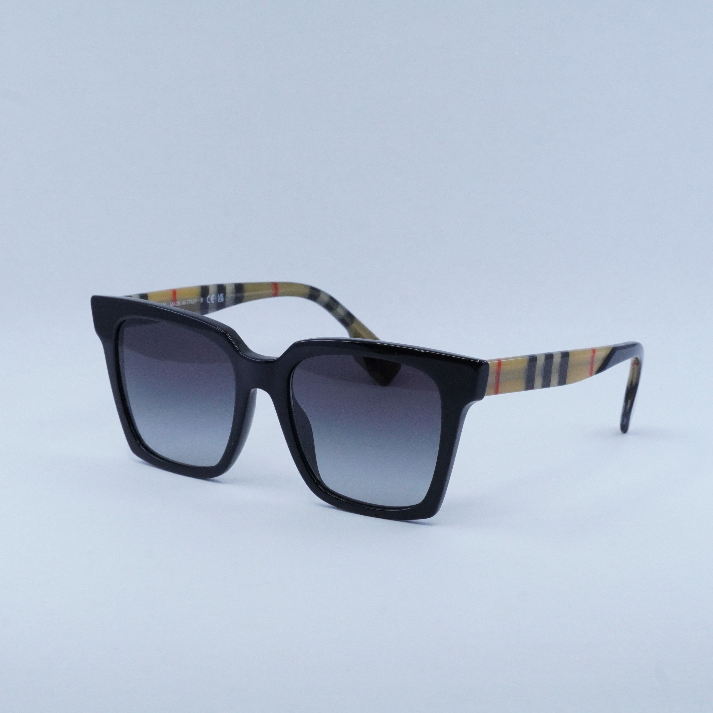 Burberry Burberry BE4335 39298G Sunglasses Black Square Frame Size ONE SIZE - 1 Thumbnail