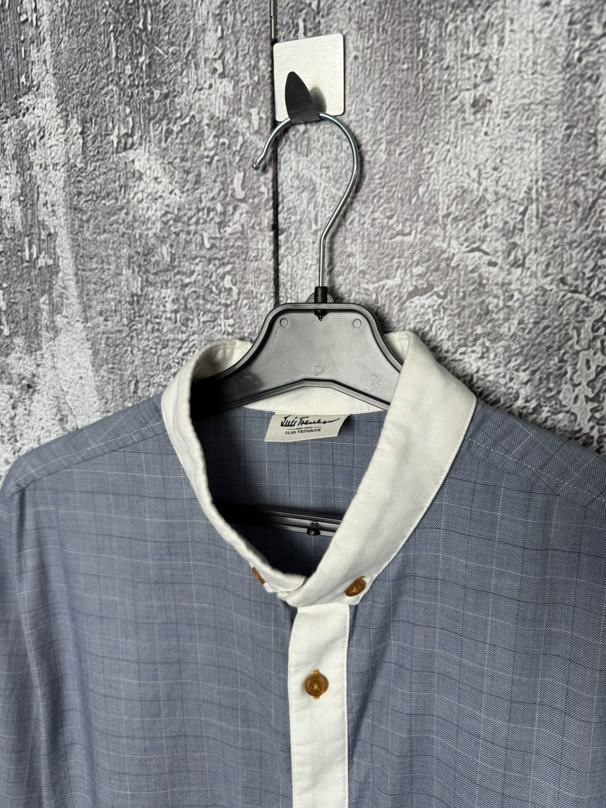 Lui's Luis Trenker Check Long Sleeve Button Shirt Contrast Collar Size US L / EU 52-54 / 3 - 7 Thumbnail