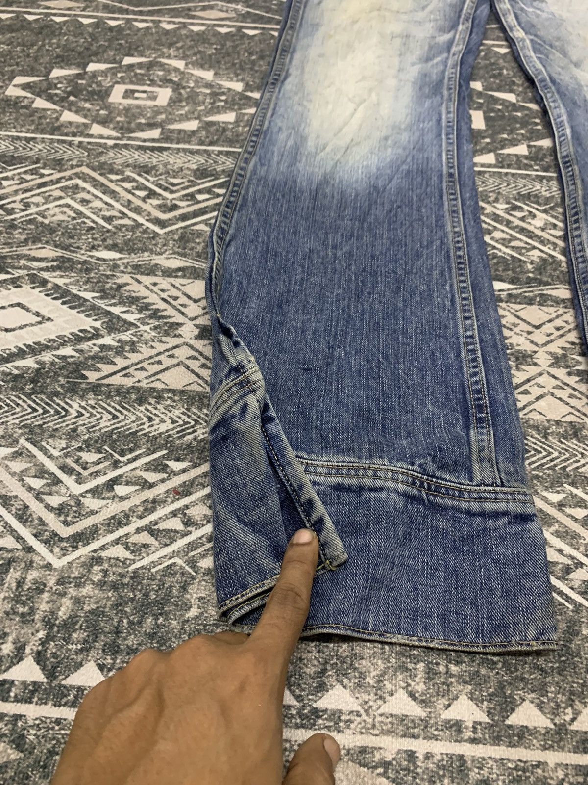 Japanese Brand ❌FLARE❌90s LEE FLARE PANT BUTTON BOTTOM RARE Size US 30 / EU 46 - 5 Thumbnail