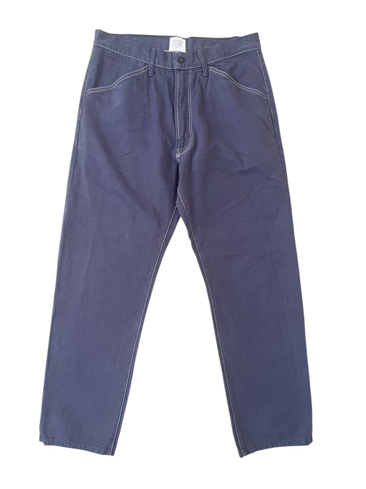 Save Khaki United Save khaki united Blue Faded Japanese Workwear Pants Size US 32 / EU 48 - 1 Thumbnail