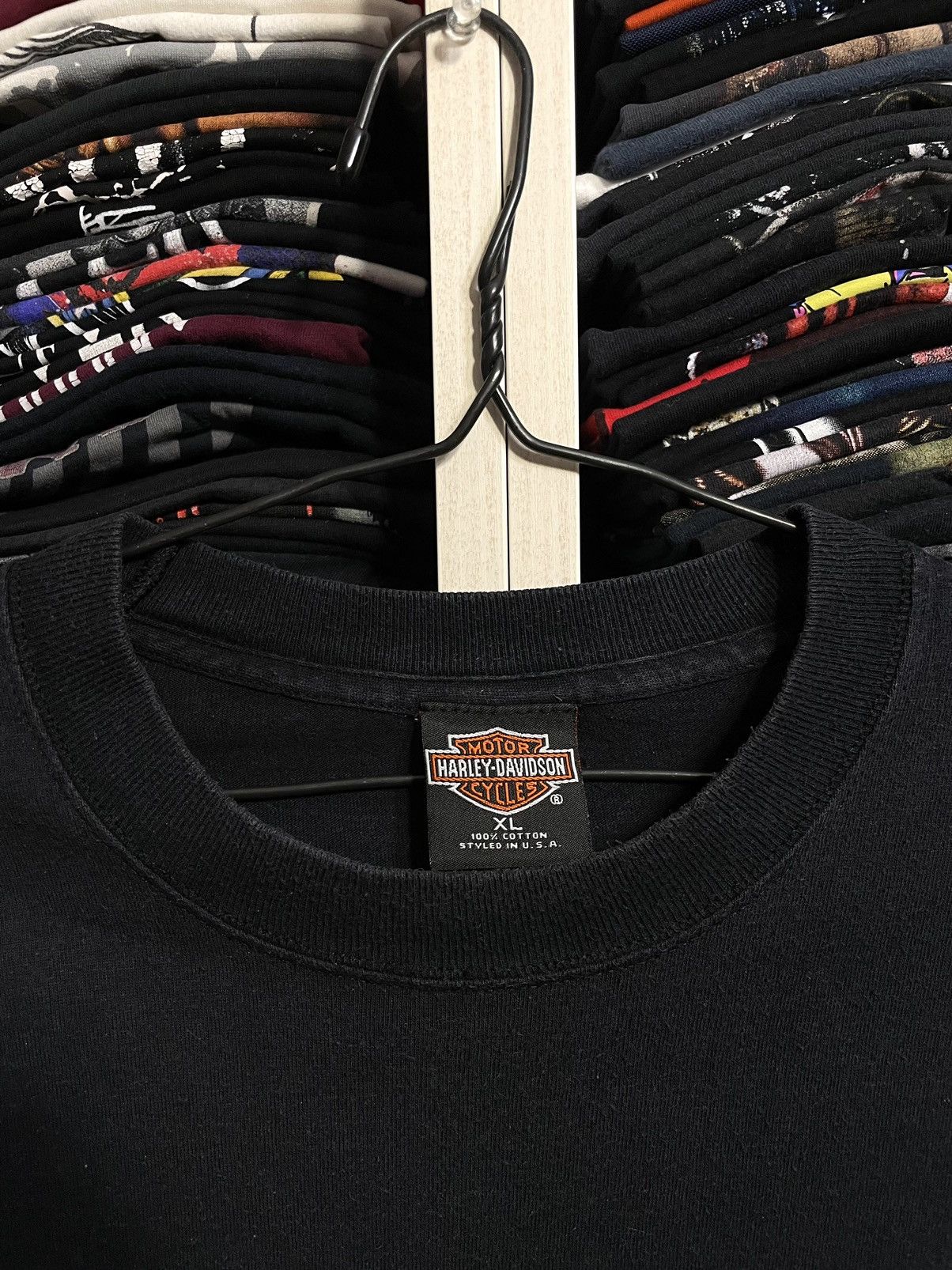 Harley Davidson Vintage 1999 Harley Davidson 90s 3D Emblem Style T-Shirt Size US XL / EU 56 / 4 - 4 Thumbnail