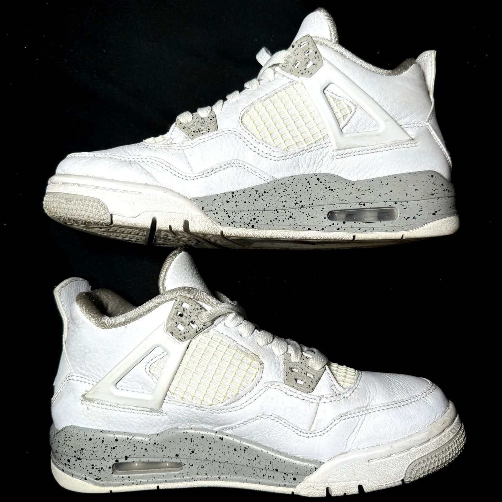 Jordan Brand × Nike Size 6 - Nike Air Jordan 4 Retro GS White Oreo Men's Shoes Size US 6 / EU 39 - 3 Thumbnail