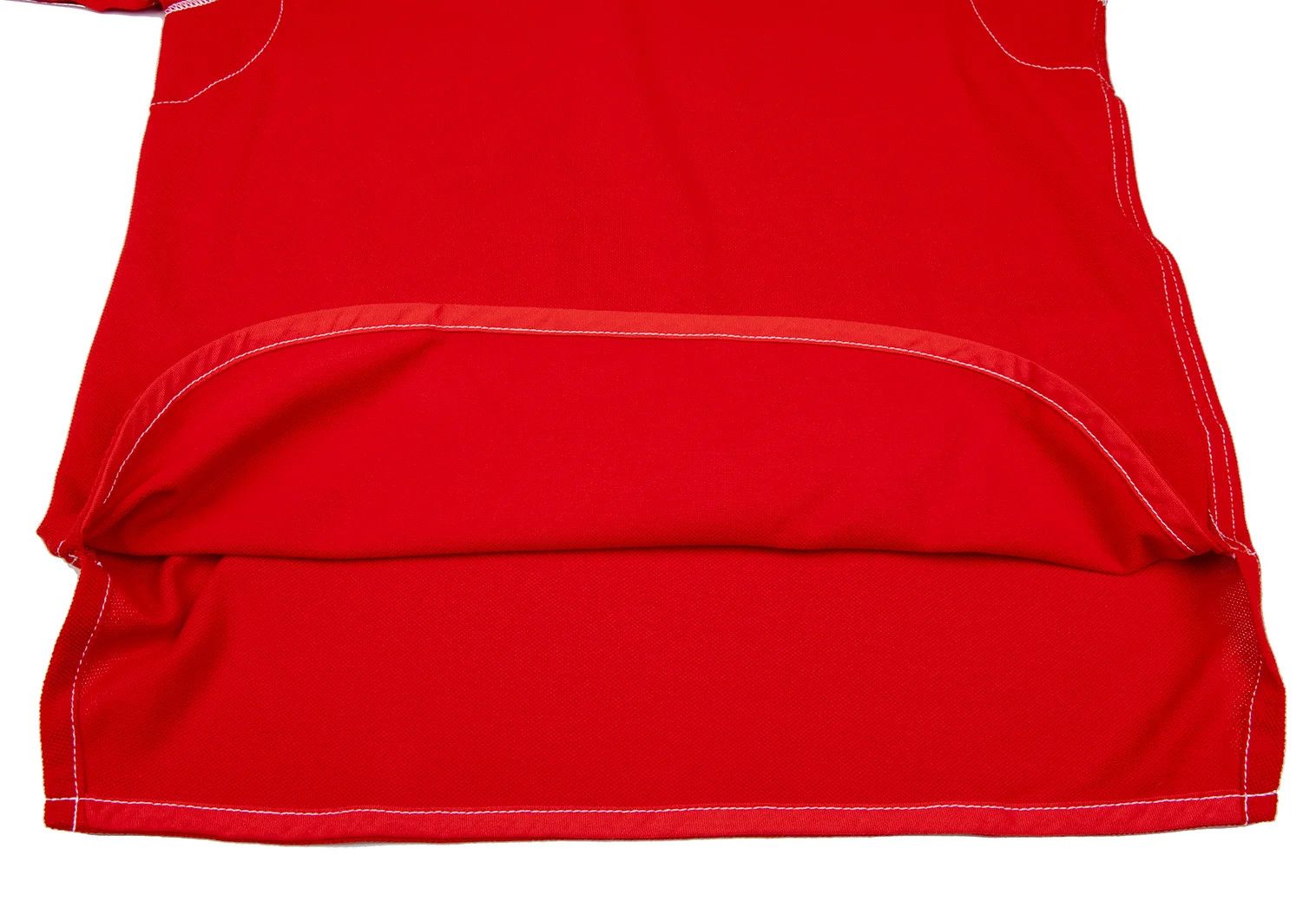 Junya Watanabe Lacoste Garment-Dyed Cotton Polo Shirt in Red, Size S Size US S / EU 44-46 / 1 - 10 Thumbnail
