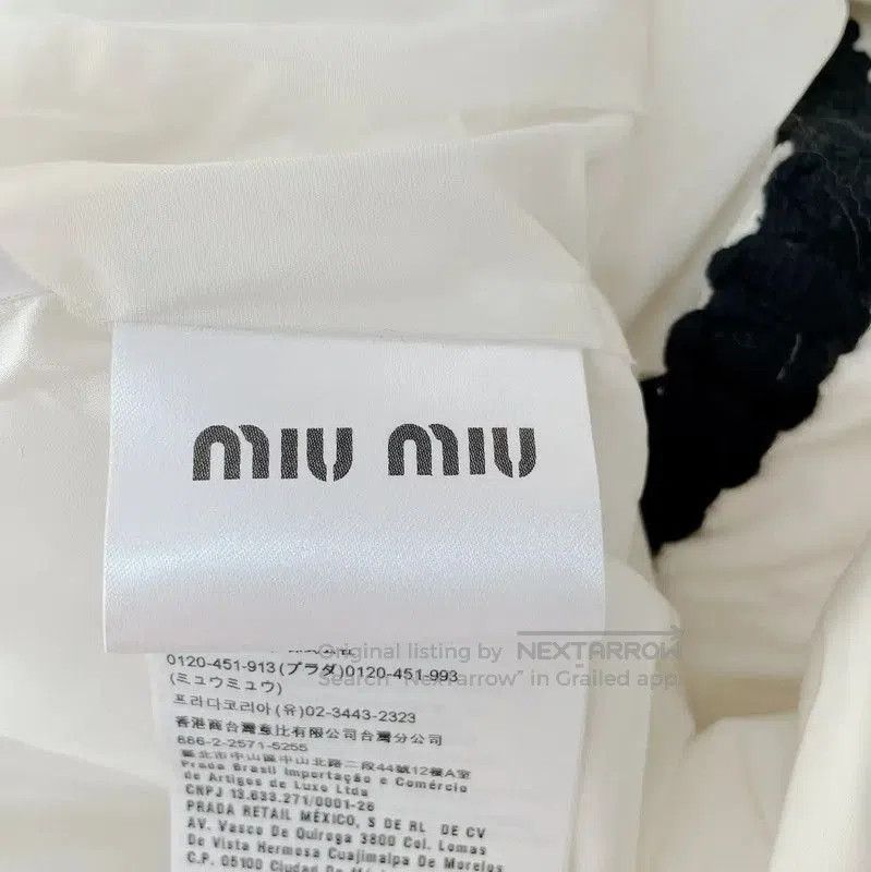 Miu Miu Miu Miu Spring Autumn White Nylon Jacket . Size M / US 6-8 / IT 42-44 - 4 Thumbnail