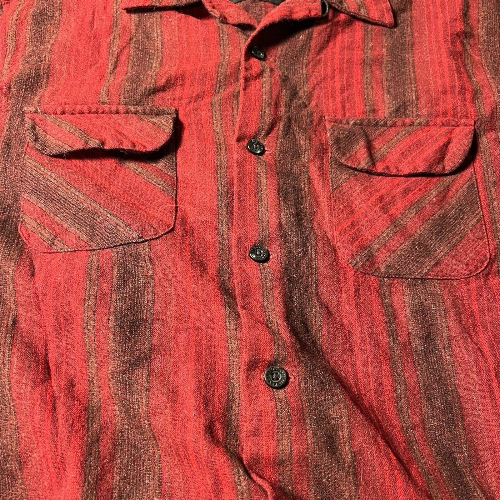 Pendleton Pendleton VTG Mens Plaid Wool Flannel Board Shirt Red XL Size US XL / EU 56 / 4 - 5 Thumbnail