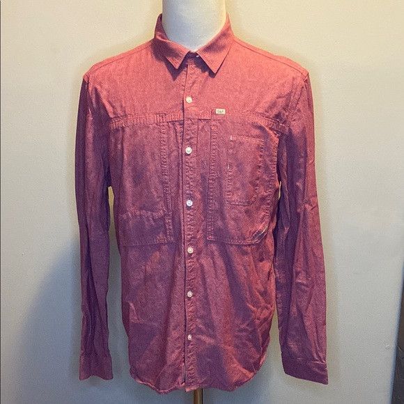 Cult Of Individuality Cult of Individuality Button Down Shirt in Red Cotton (XL) Size US XL / EU 56 / 4 - 1 Thumbnail