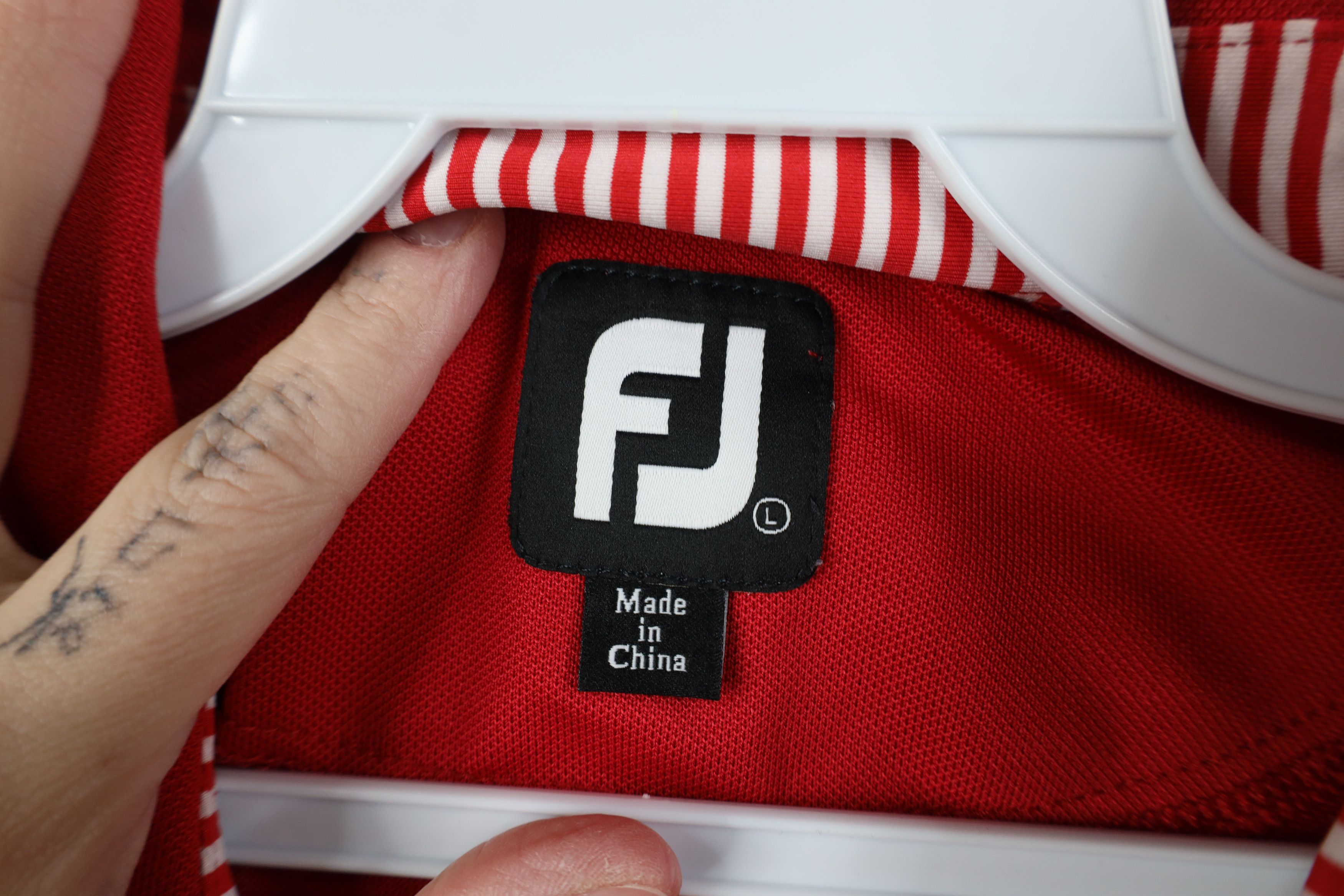 Footjoy FootJoy Embroidered Knit Stretch Collared Golf Polo Shirt Size US L / EU 52-54 / 3 - 5 Thumbnail