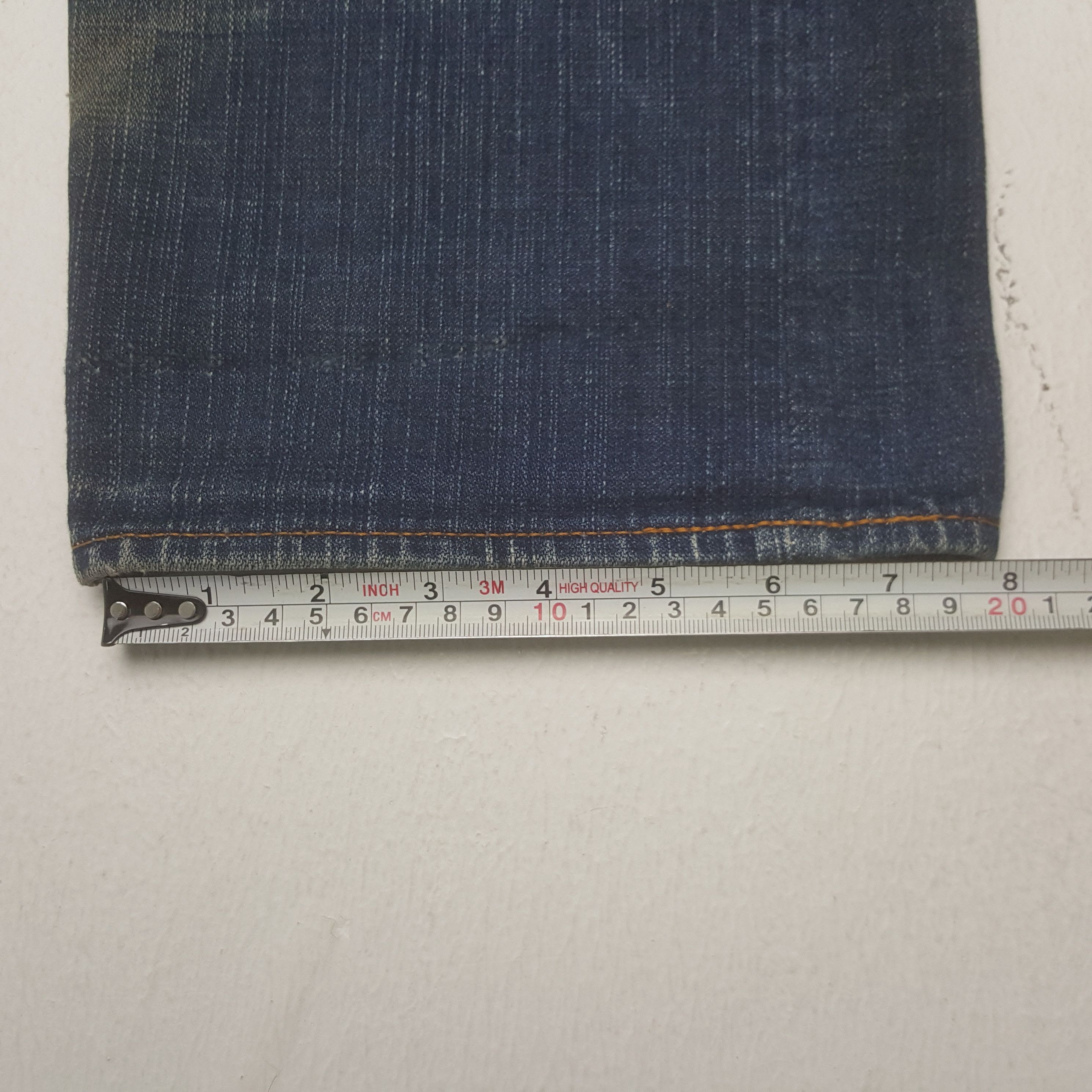 Evisu × Japanese Brand Vintage Evisu Paris Two Tone Custom Diacock Art Denim Jeans Size US 29 - 11 Thumbnail