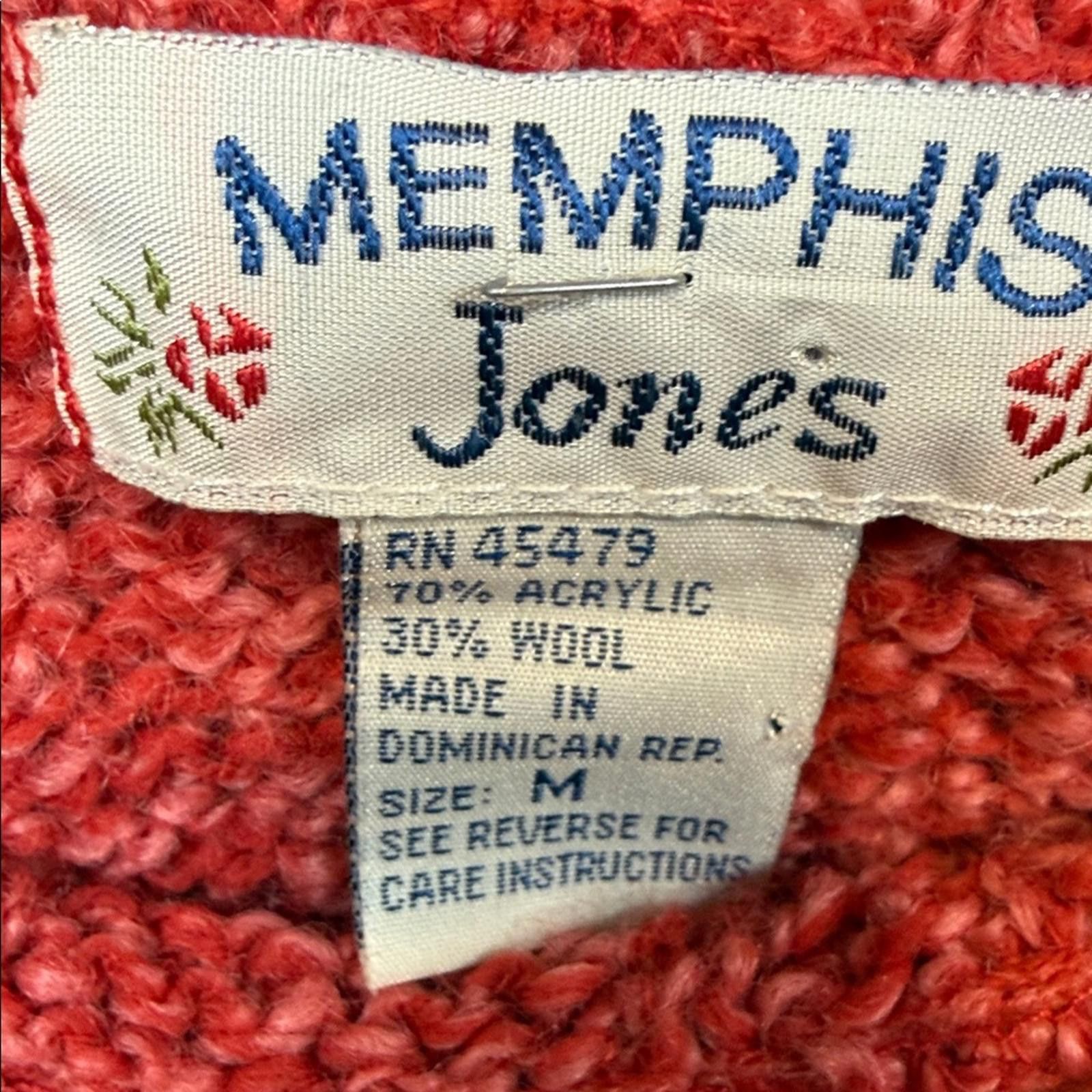 Other Memphis Joe's Jeans Red Cowl Neck Sweater Size M / US 6-8 / IT 42-44 - 2 Thumbnail