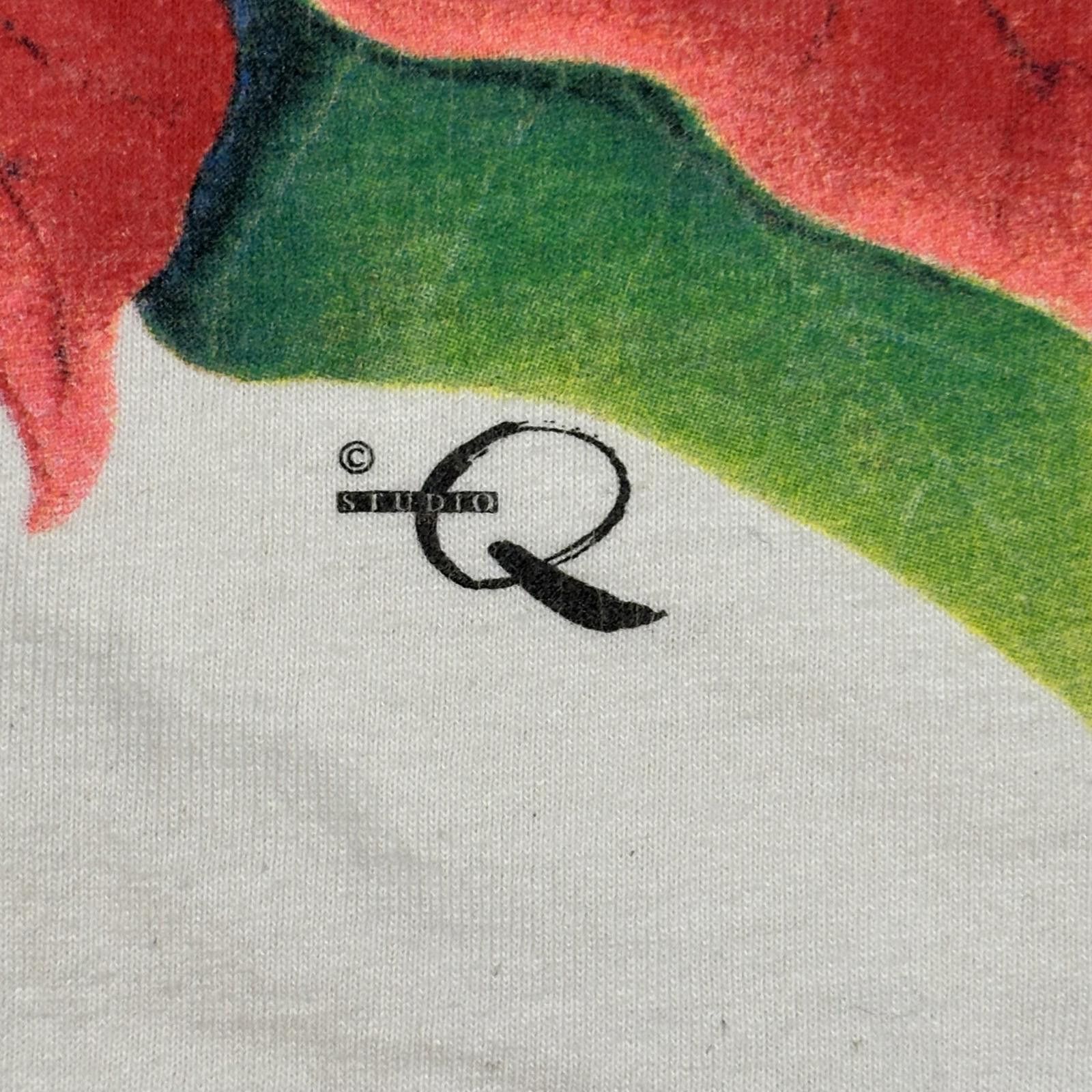 Other Vintage Studio Q Art Van Gogh Graphic T-shirt M Red Green Size US M / EU 48-50 / 2 - 4 Thumbnail