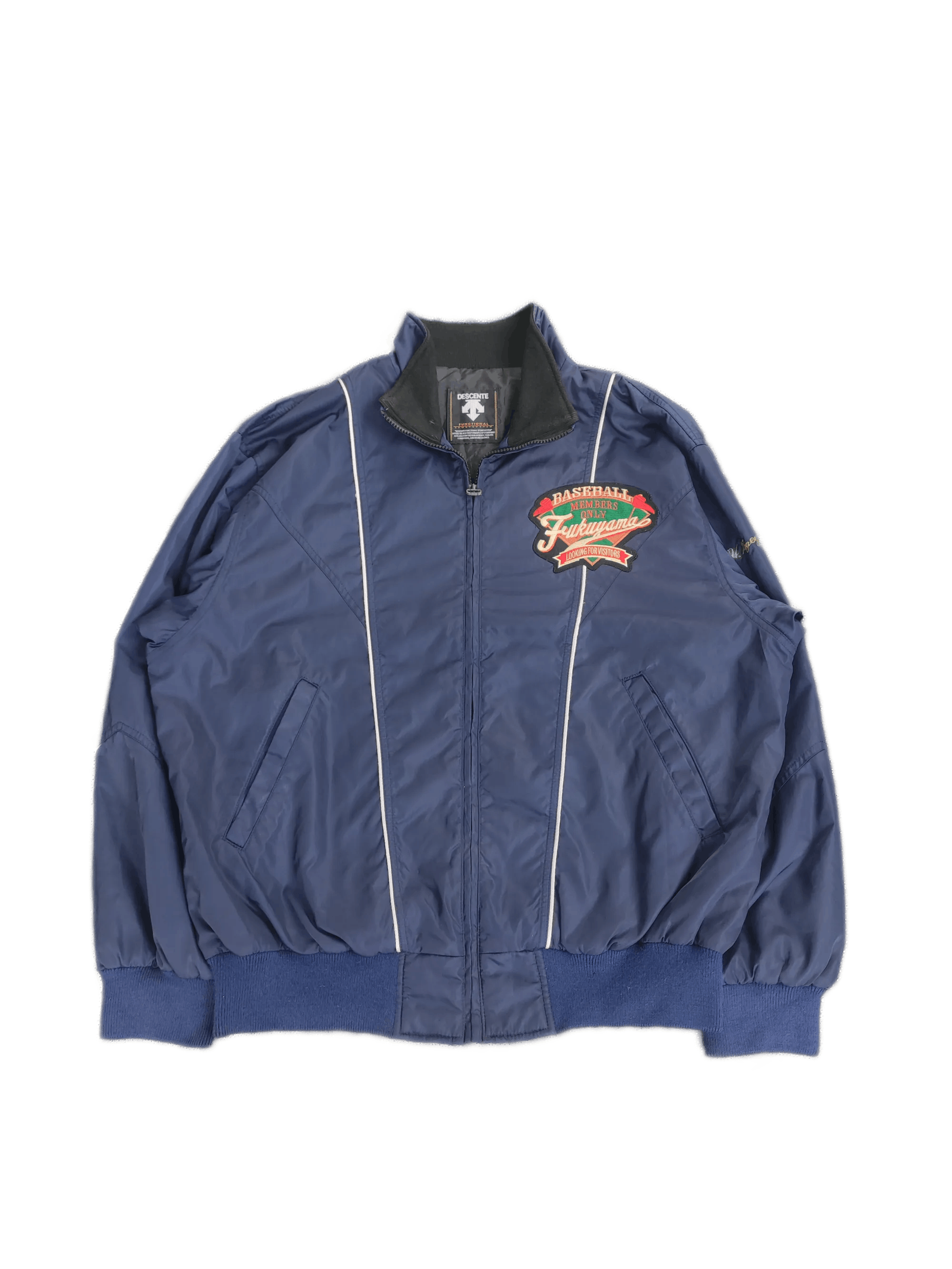 Descente Vintage 80s Descente Fukuyama Baseball Jacket J003 Size US XL / EU 56 / 4 - 1 Thumbnail