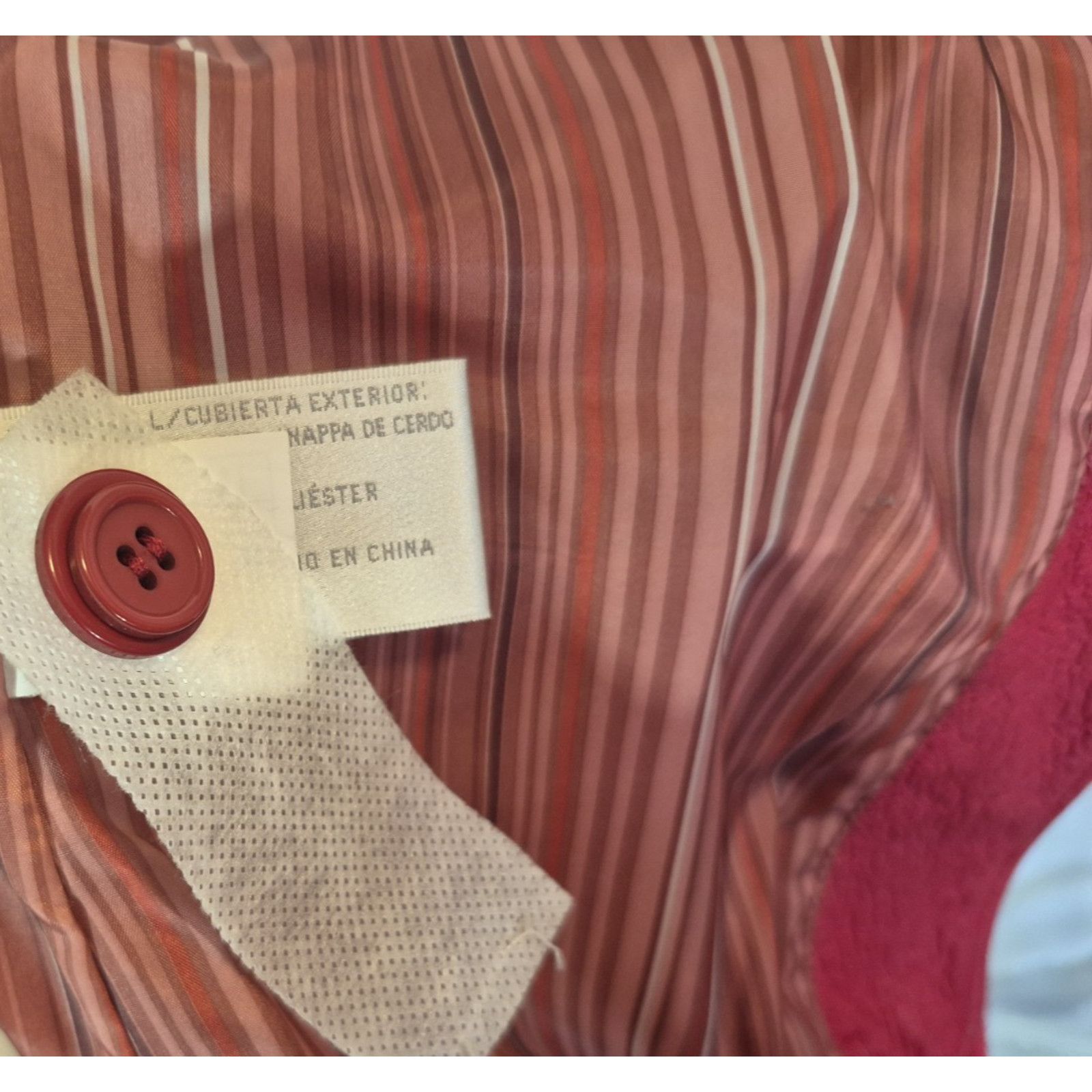 Worthington Worthington Red Leather Two Button L Fitted Jacket XS Size XS / US 0-2 / IT 36-38 - 7 Thumbnail