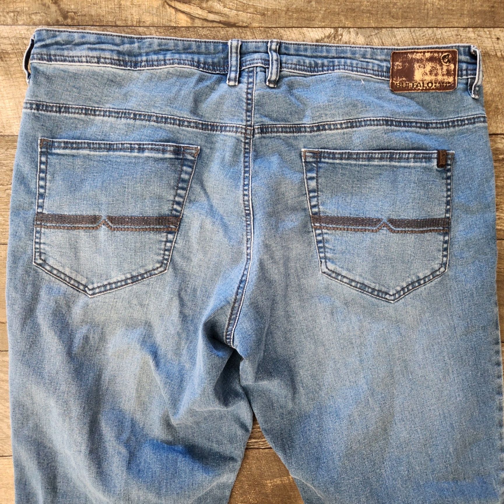 Buffalo David Bitton Buffalo David Bitton Jeans Men's 40 x 29 Axel Slim Straight Blue Stretch Denim Size US 40 / EU 56 - 6 Thumbnail