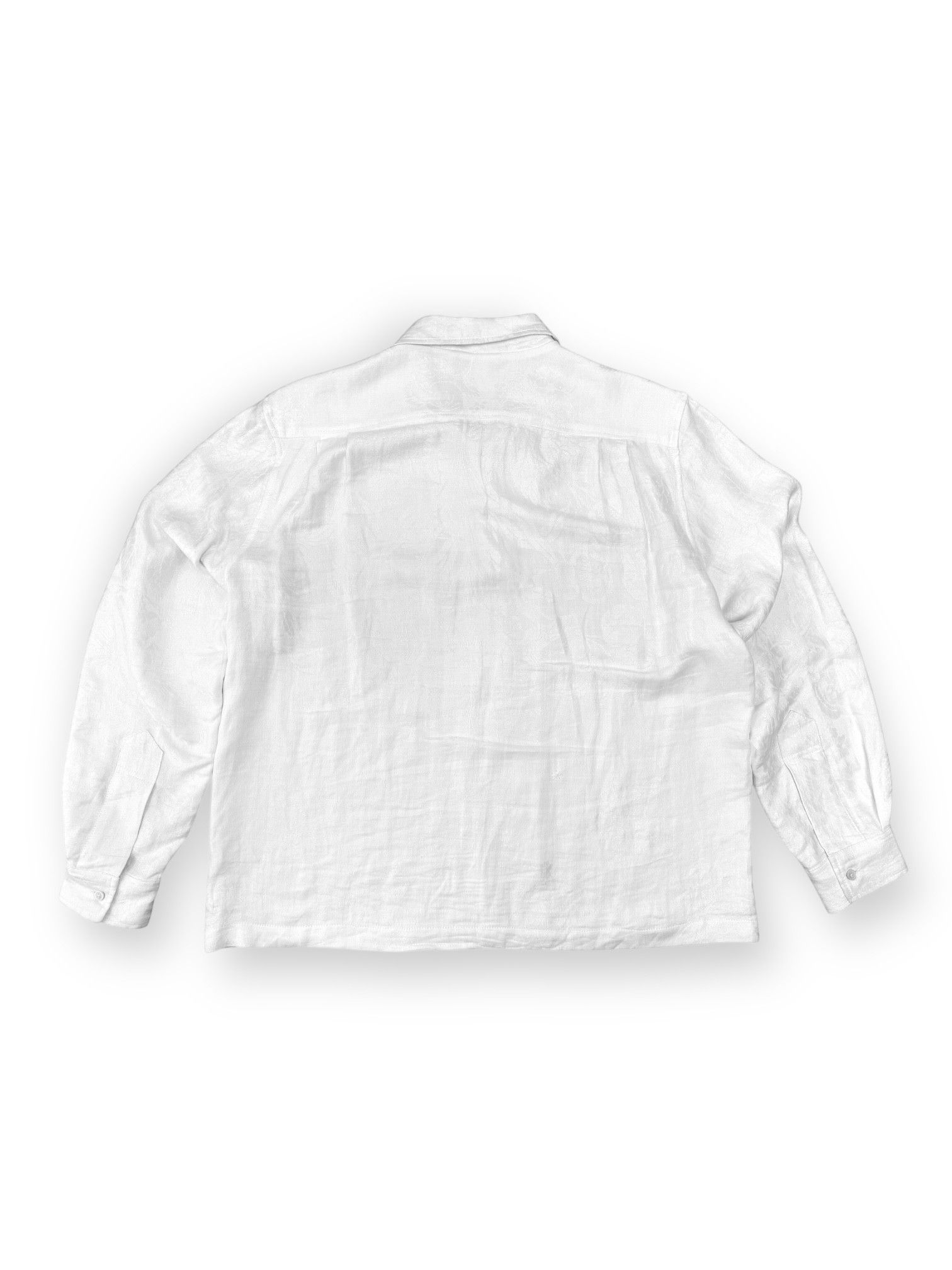 Bode One-of-a-Kind "Lake Shimmer" Floral Embroidery Linen Shirt Size US L / EU 52-54 / 3 - 2 Thumbnail