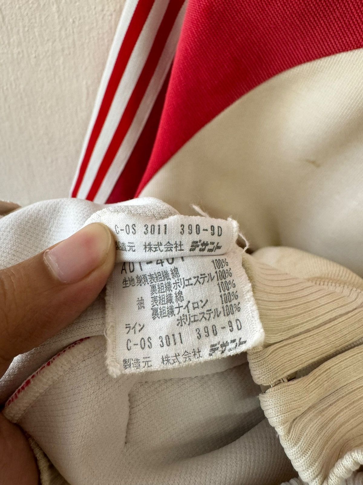 Adidas Vintage 80s adidas Red/White Tracktop Size US L / EU 52-54 / 3 - 20 Thumbnail