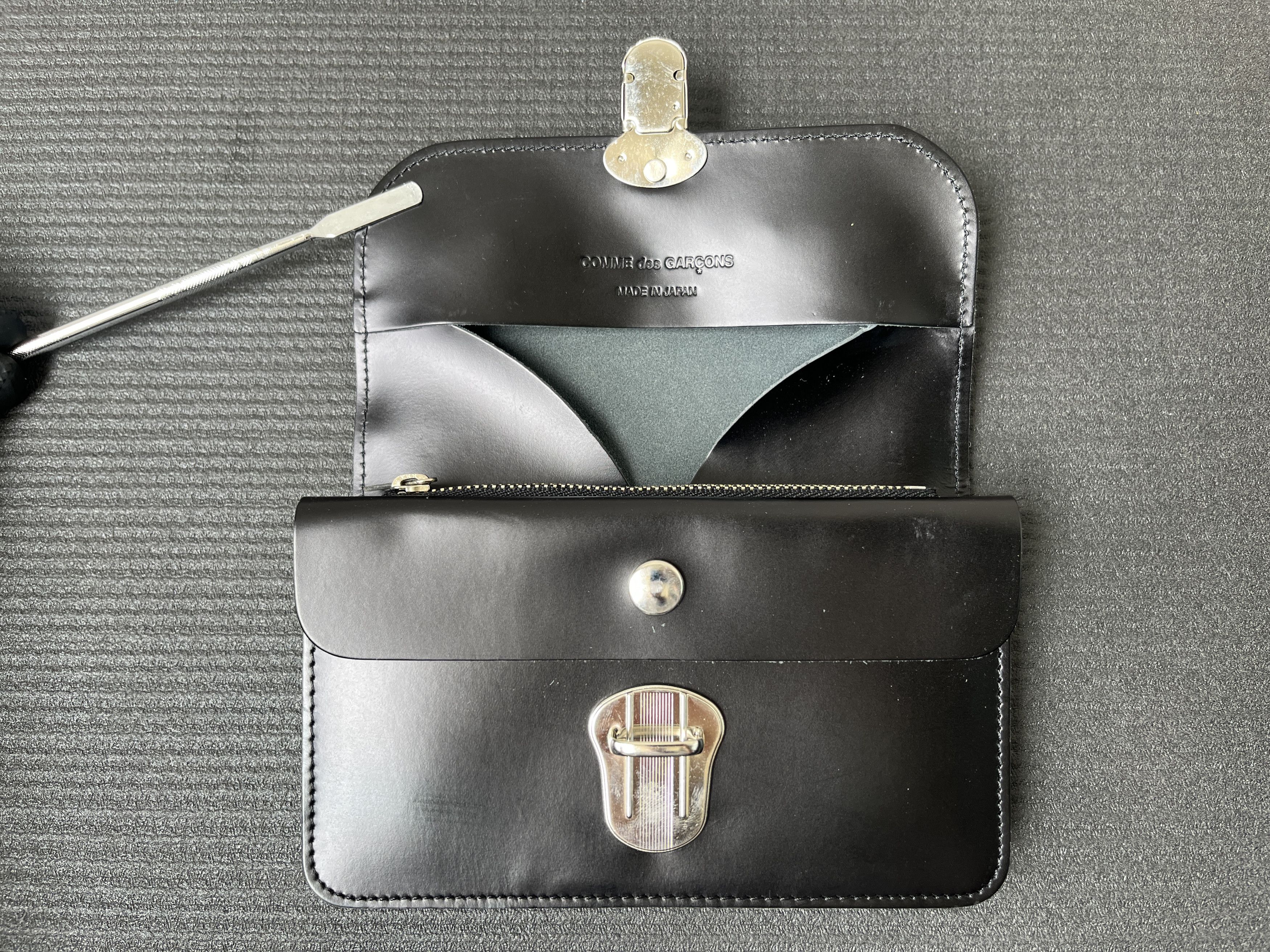 Comme des Garcons Comme des Garcons Studded Leather Clutch Wallet Size ONE SIZE - 4 Thumbnail