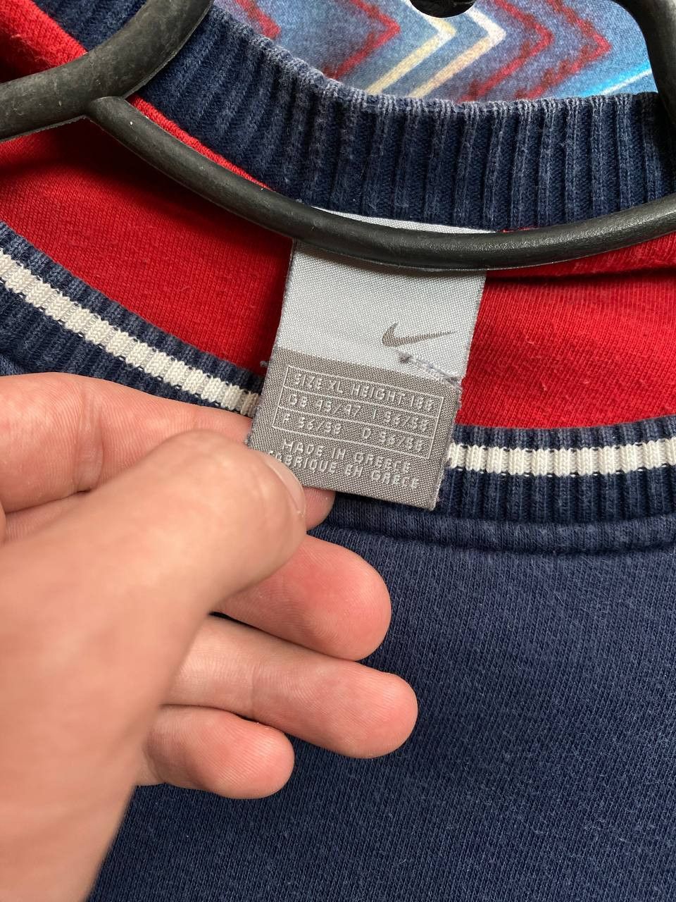Nike × Vintage Very Rare, vintage Nike Faded sweatshirt 90s Y2K Size US XL / EU 56 / 4 - 2 Thumbnail