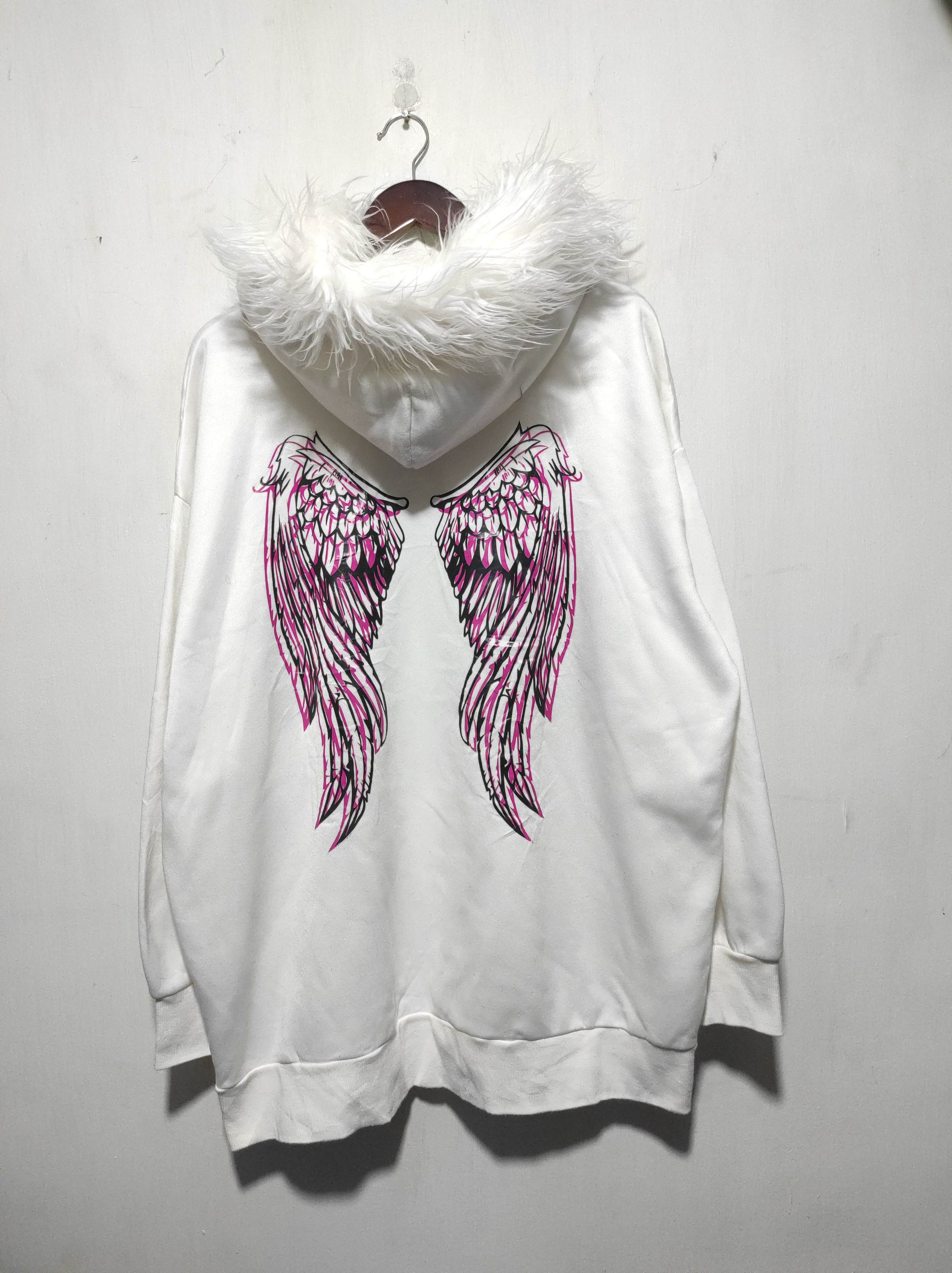 Japanese Brand Shein Wings Fur Hoodie IfSixWasNine LGB style Size US XL / EU 56 / 4 - 13 Thumbnail