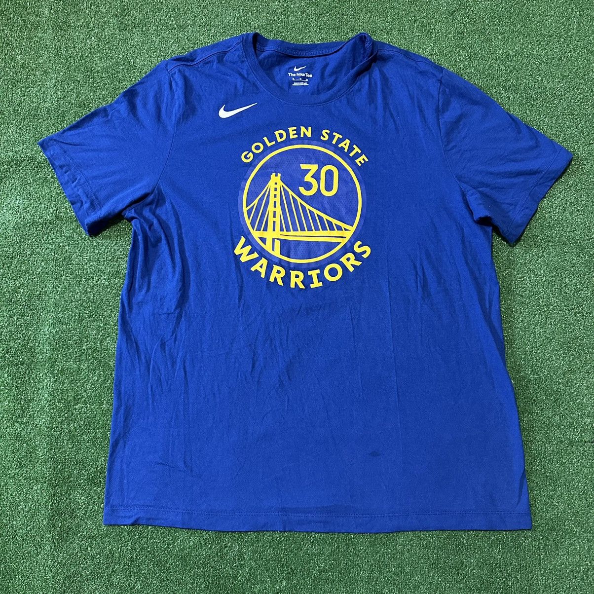 Nike Nike Golden State Warriors Stephen Curry Tee Blue Size US XL / EU 56 / 4 - 1 Thumbnail