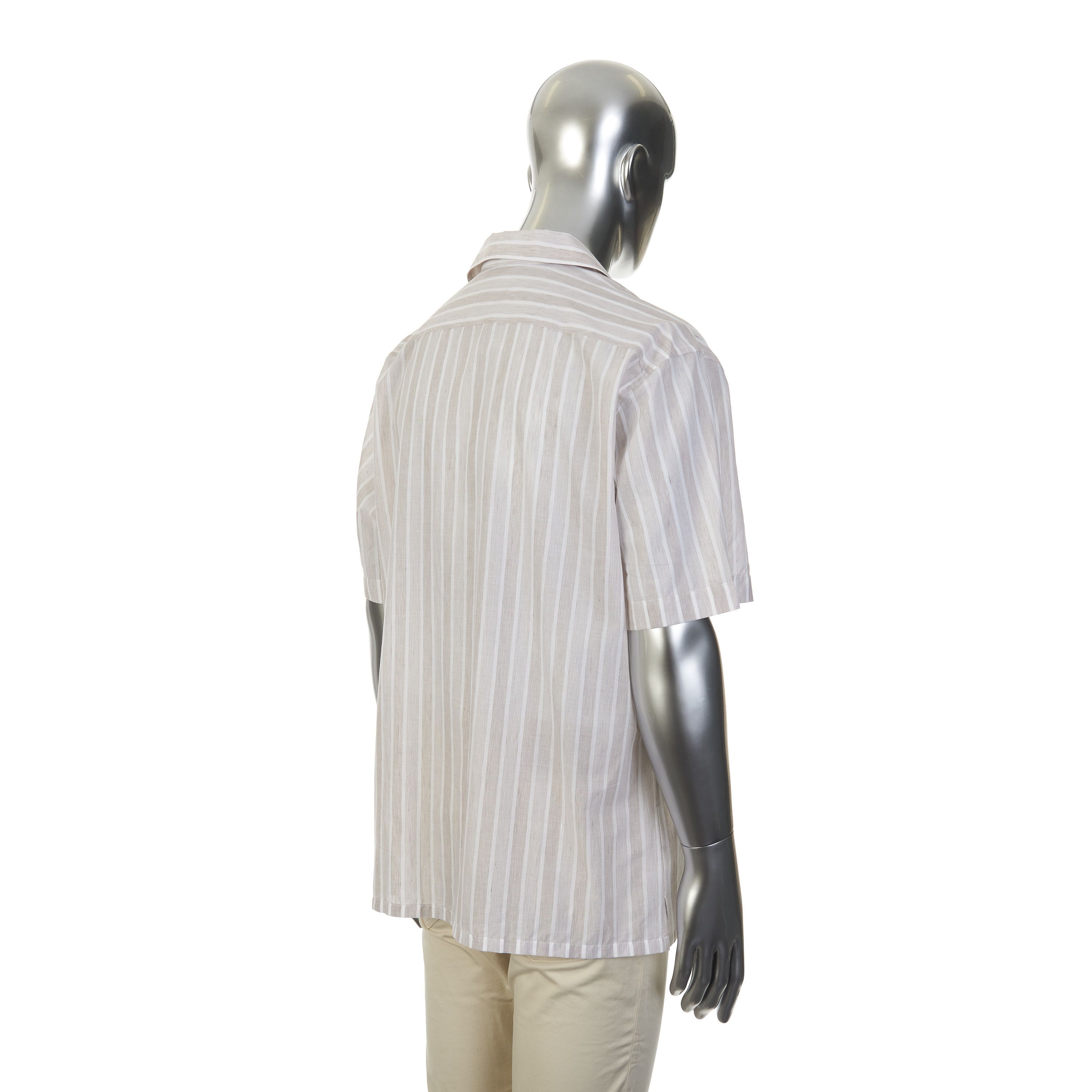Brioni Cuban Shirt In Cotton & Linen Size US L / EU 52-54 / 3 - 7 Thumbnail