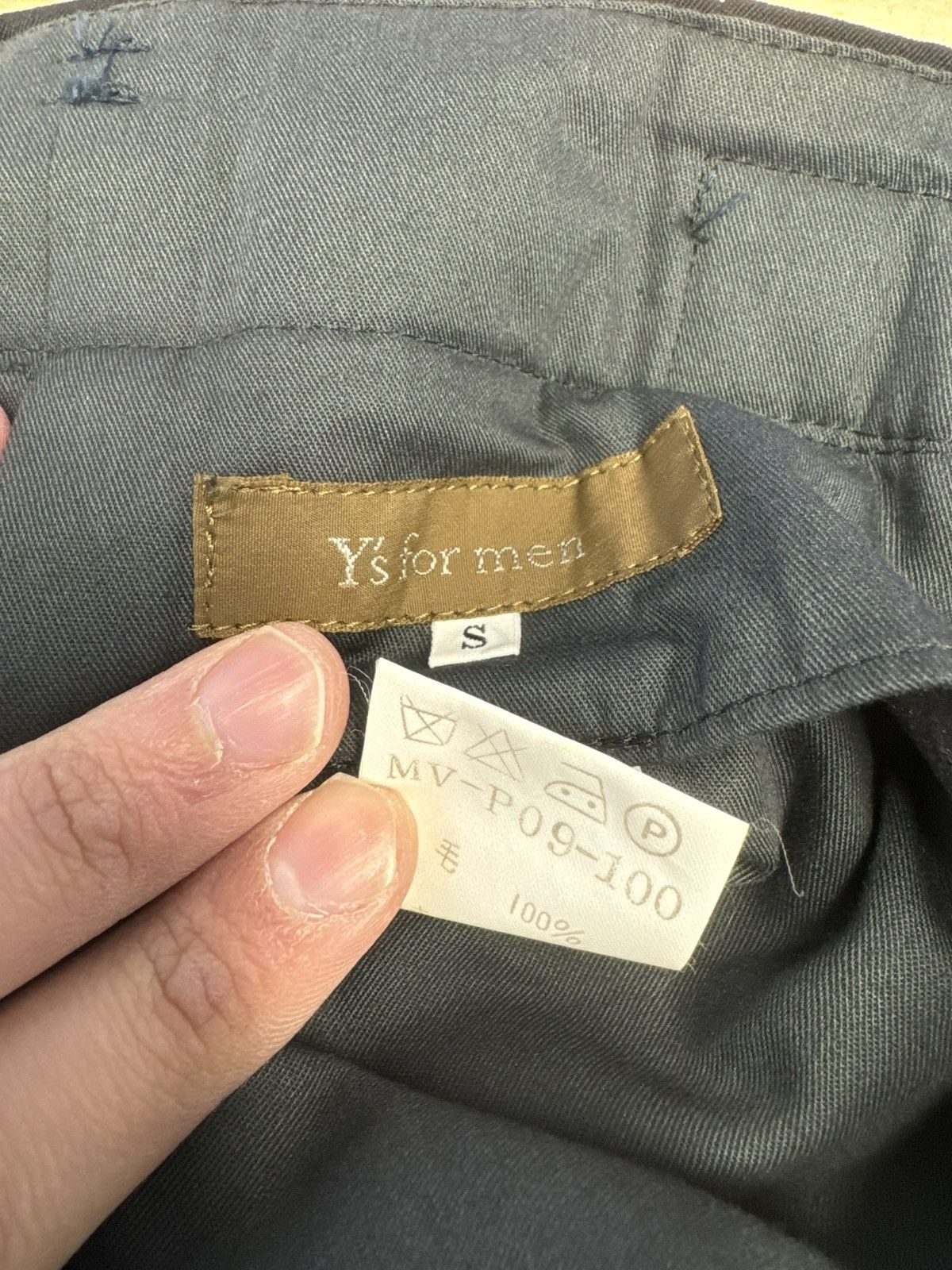 Yohji Yamamoto Yohji Wool Gabardine Classic Wide Baggy Trousers Size US 30 / EU 46 - 3 Thumbnail