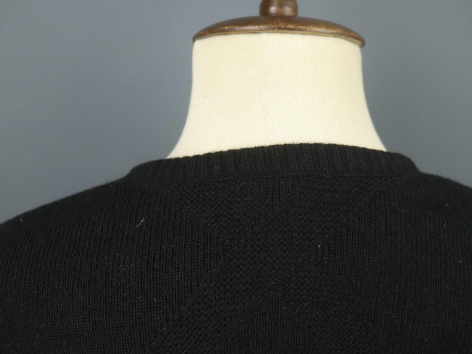 Lacoste Lacoste Black Wool Tight Knit V-Neck Pullover Sweater Size 5 Size US M / EU 48-50 / 2 - 8 Thumbnail