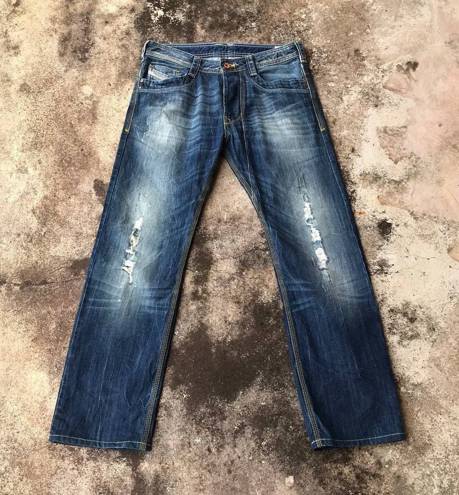 Diesel DIESEL INDUSTRY TIMMEN REGULAR STRAIGHT DISTRESSED DENIM Size US 30 / EU 46 - 2 Thumbnail