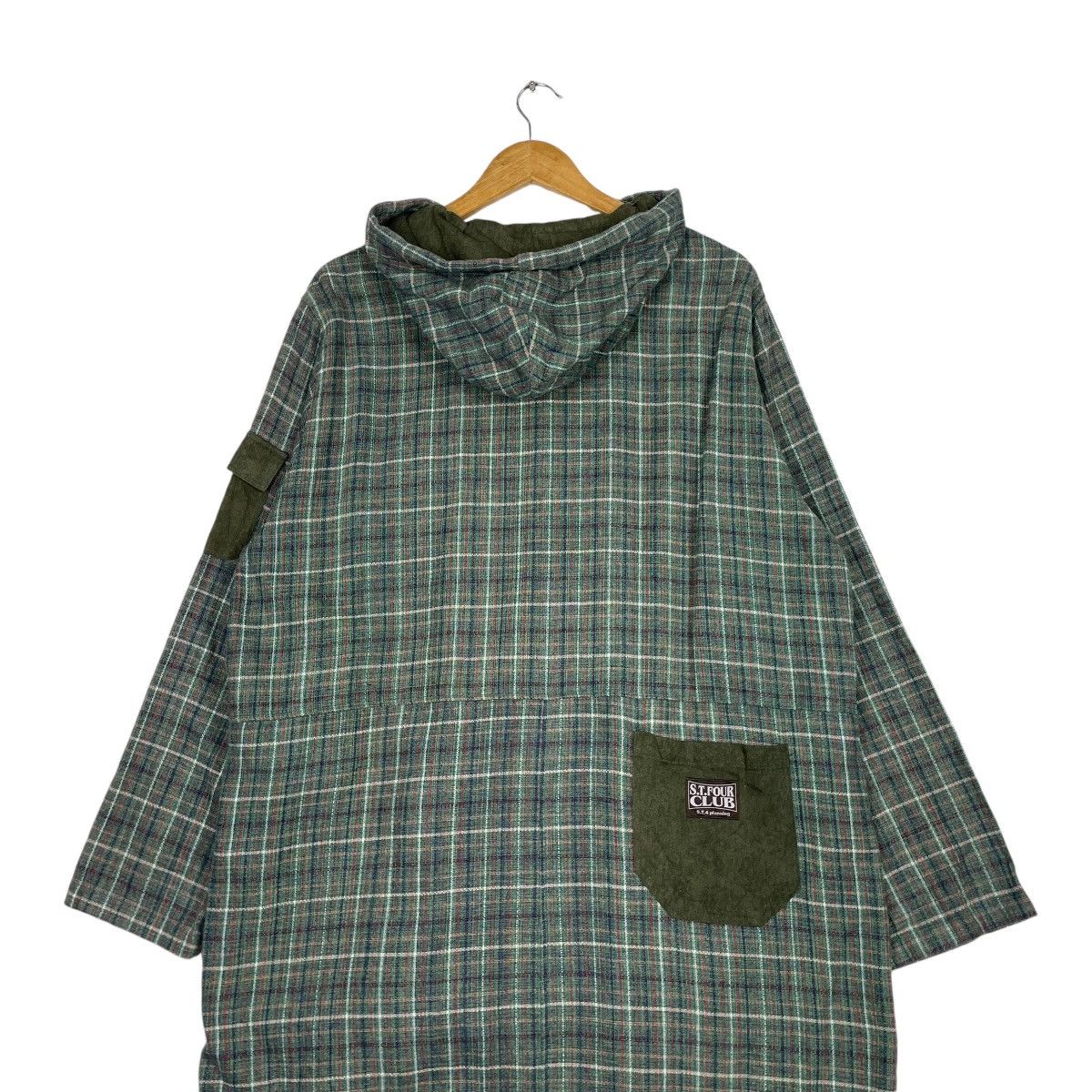 Japanese Brand × Vintage 💥ST FOUR CLUB TARTAN LONG JACKET Size US L / EU 52-54 / 3 - 9 Thumbnail