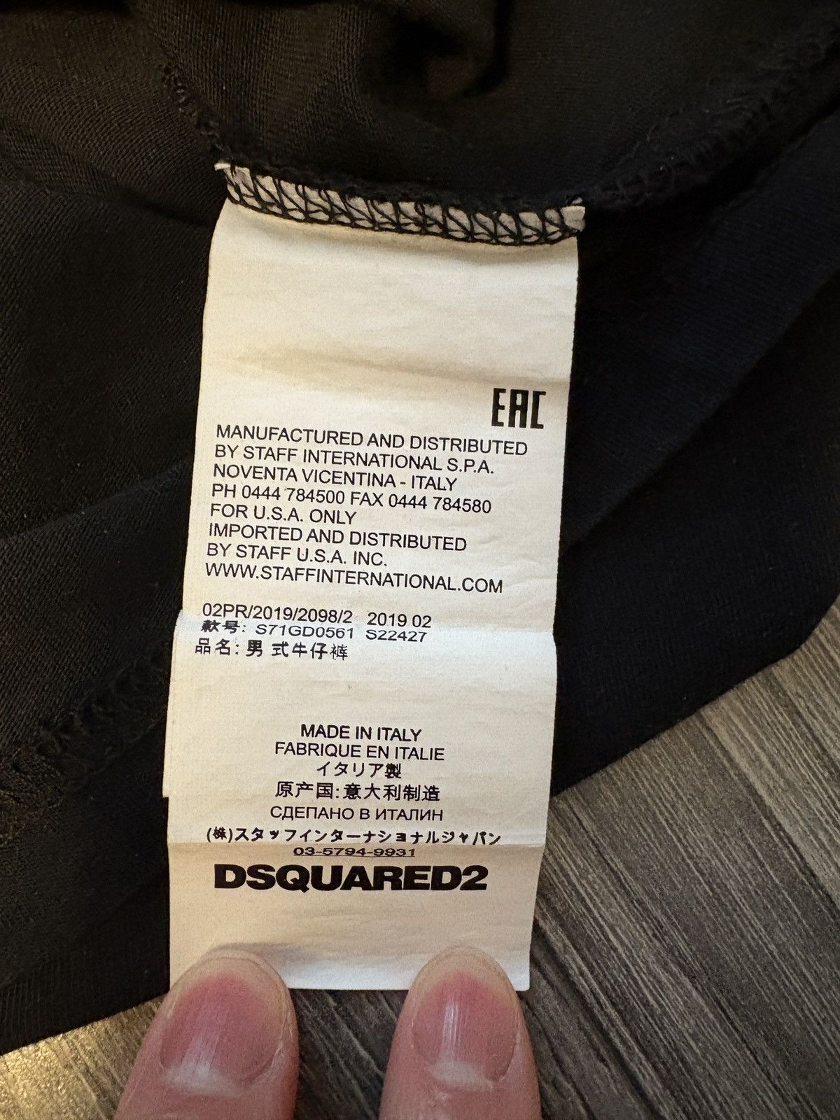 Dsquared2 Dsquared2 Embroidered Patch T-shirt Size US M / EU 48-50 / 2 - 5 Thumbnail