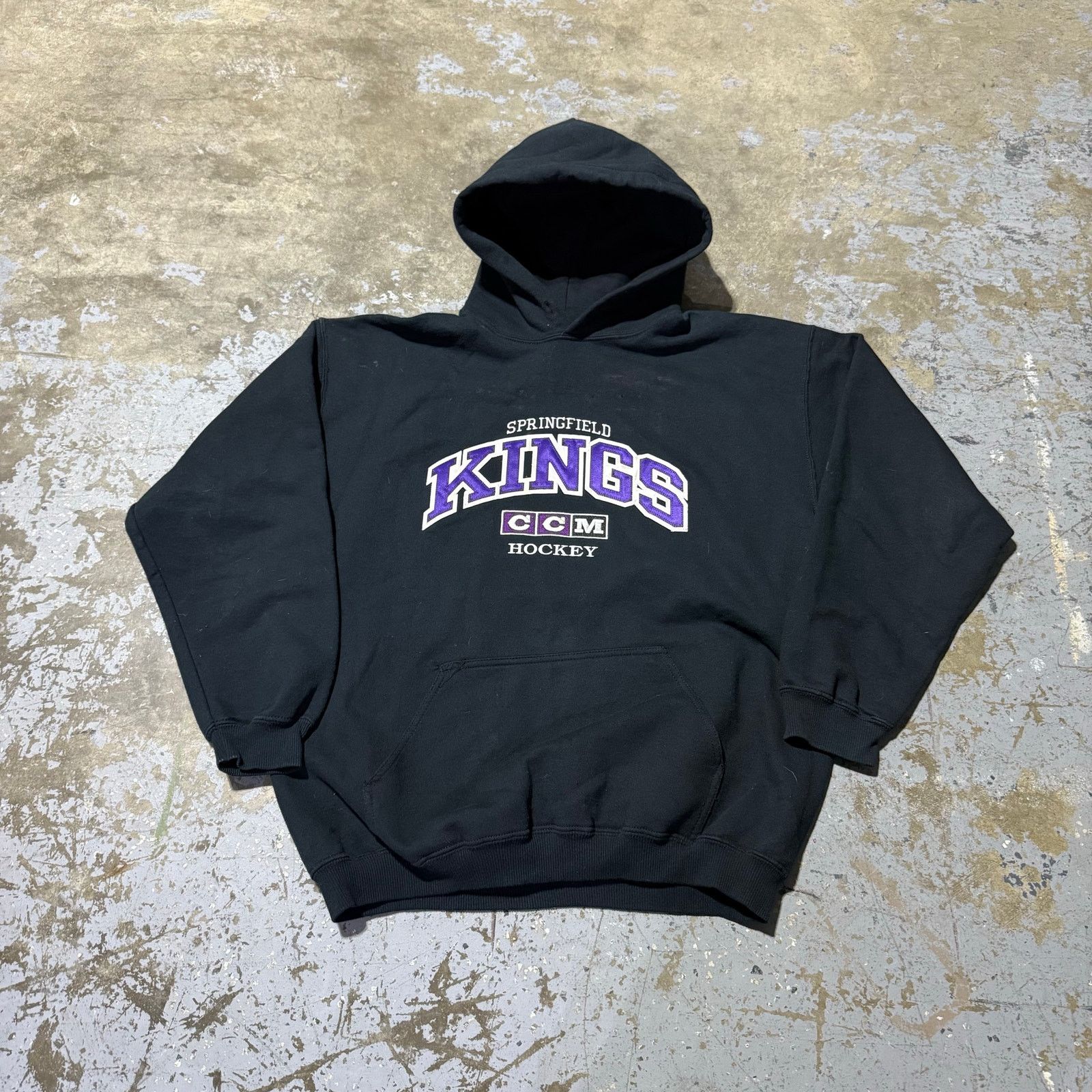 Ccm Vintage Springfield Kings CCM Hockey Hoodie Sz L Size US L / EU 52-54 / 3 - 2 Thumbnail