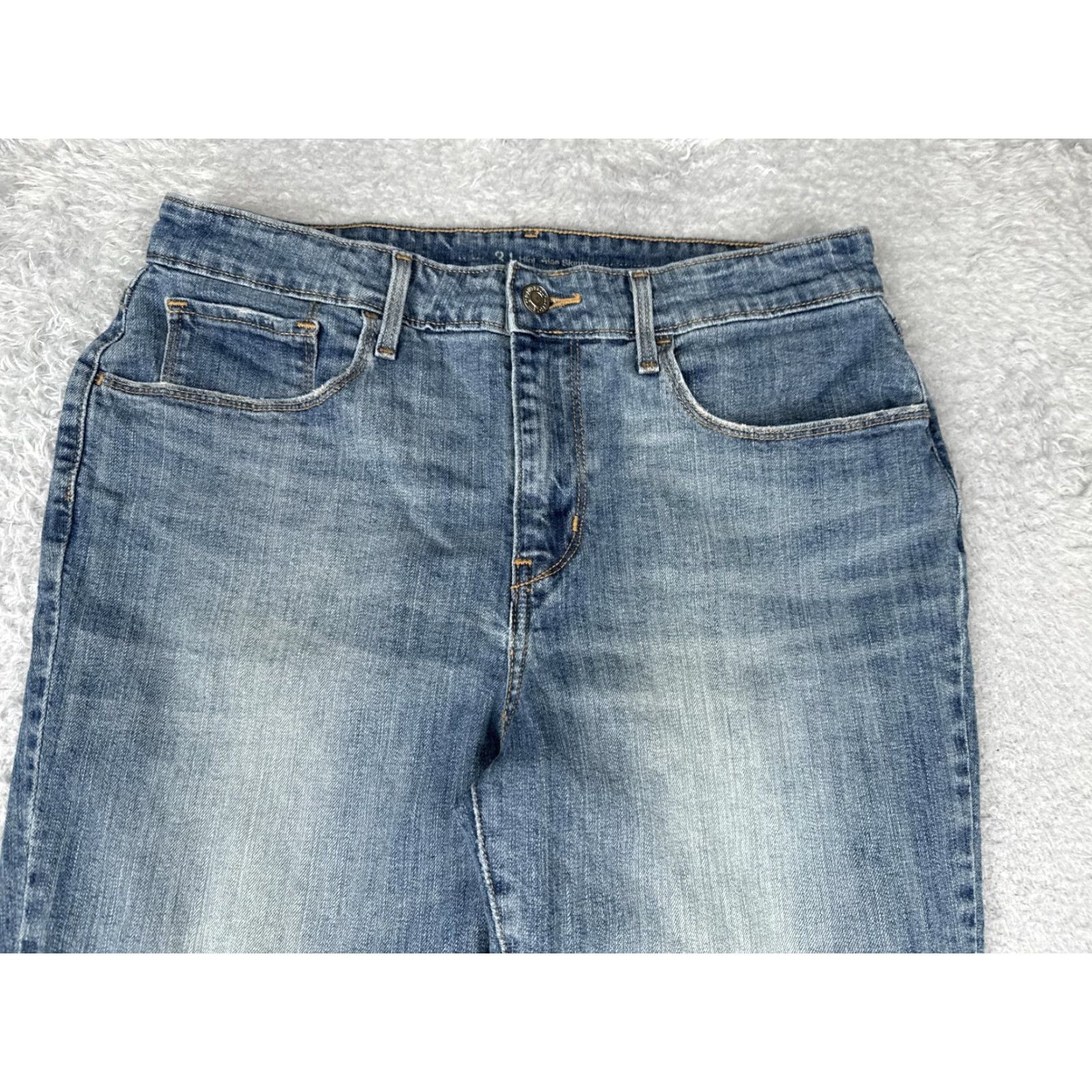Levi's Levis Jeans Womens Slim Skinny High Rise Distressed Stretch Blue 31x32 Denim Size 24" / US 00 / IT 34 - 4 Thumbnail