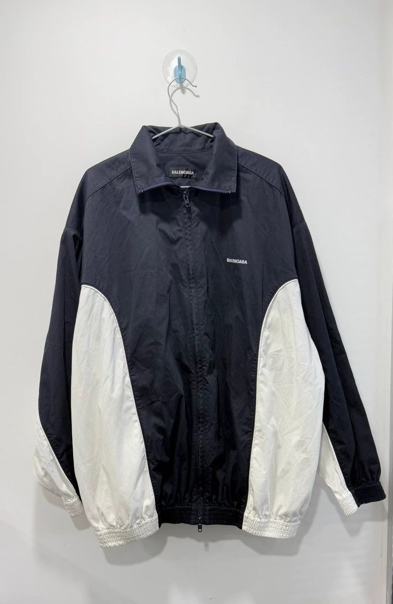 Balenciaga Balenciaga Black White Logo Jacket Size US XL / EU 56 / 4 - 1 Thumbnail