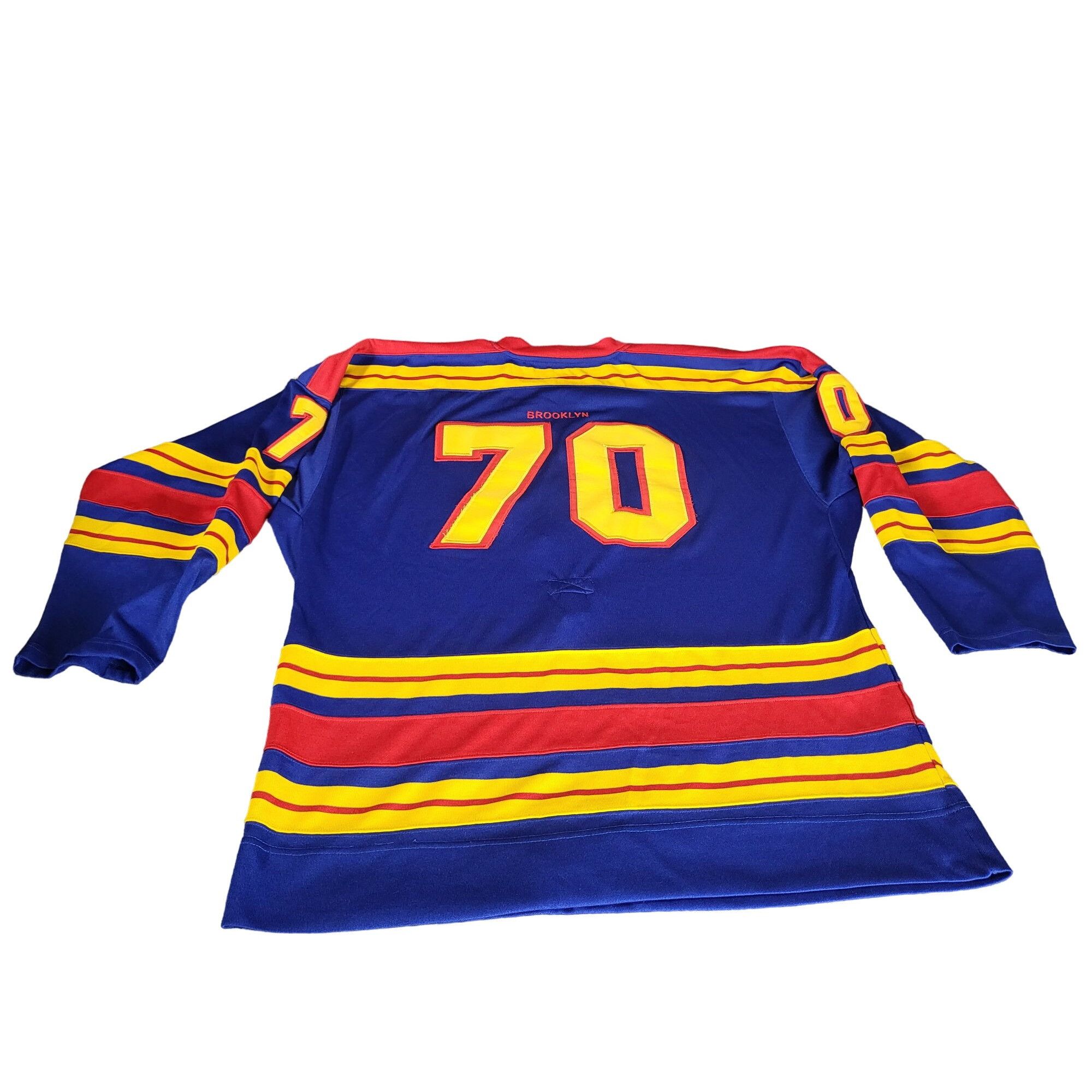 Brooklyn Xpress Brooklyn Xpress B Hockey Jersey Men Sz XL 70 Striped Multi C Size US XL / EU 56 / 4 - 8 Thumbnail