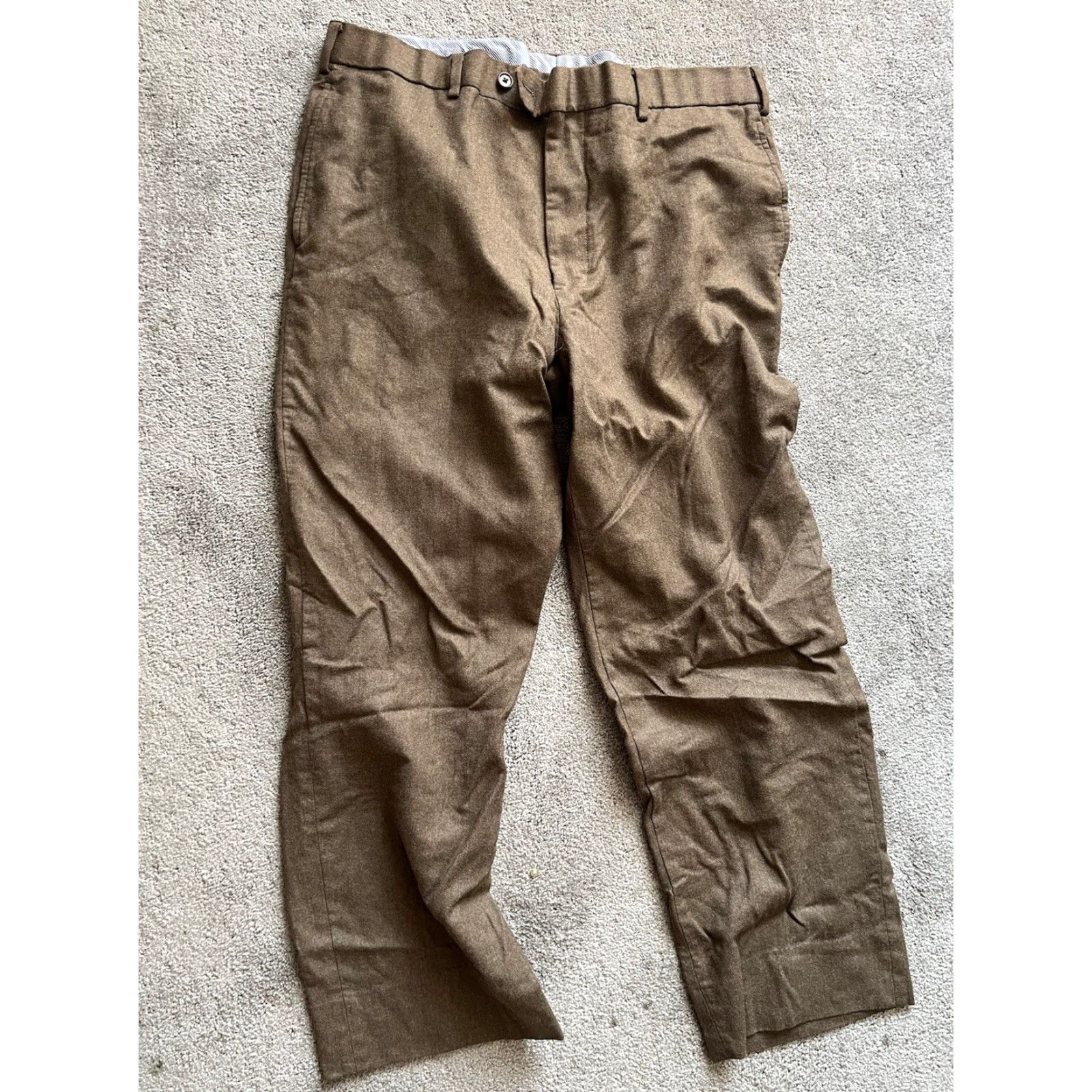 Brooks Brothers Brooks Brothers Madison Dress Pants Striped Wool Brown Mens Sz 36 Size US 36 / EU 52 - 2 Thumbnail