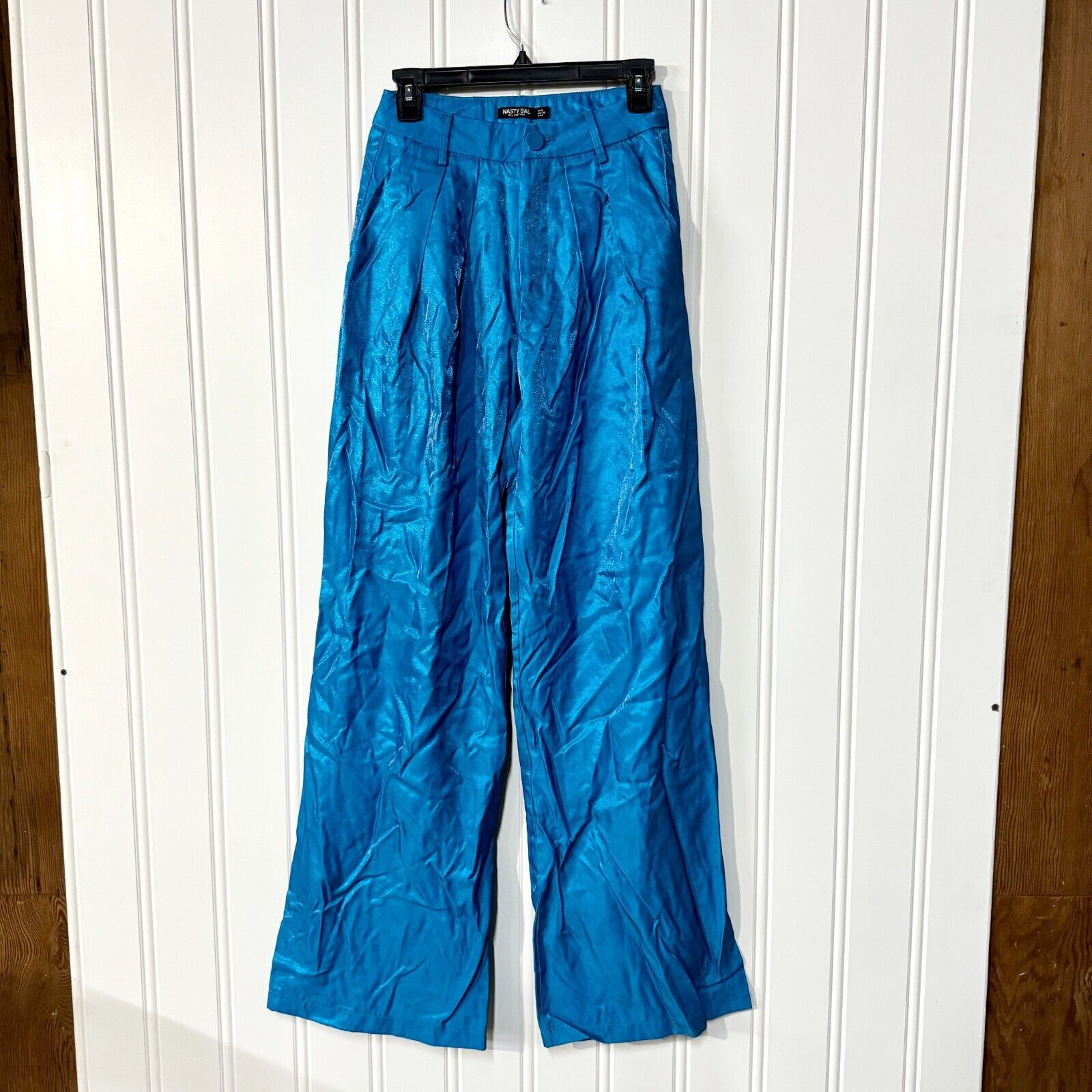 Nasty Gal Nasty Gal Pants Size 4 Wide Flared Leg High Waisted Retro Size 27" / US 4 / IT 40 - 3 Thumbnail